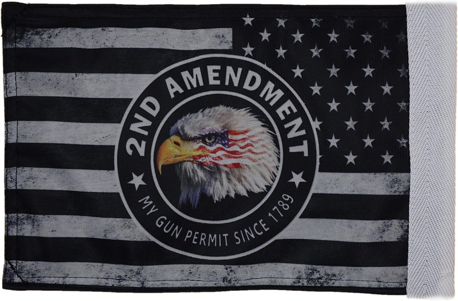 Motorcycle Flag 6 x 9 Or 10 x 15 Inch (6"X9", USA)