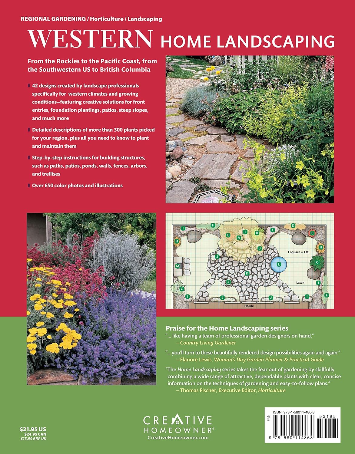 Western Home Landscaping: 42 Landscape Designs, 300+ Plants & Flowers Best Suited to the West (Creative Homeowner) Garden & Landscape Ideas for AZ, CA