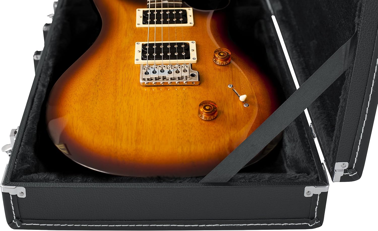 Gator Cases Deluxe Wood Case for SG Electric Guitars; Brown Exterior (GW-SG-BROWN)