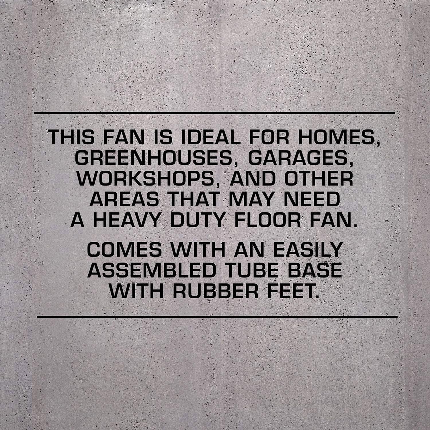 Hurricane Pro High Velocity Metal Blade Floor Fan, 3 Speeds, Black, 20in | Corded Electric Air Cooling Unit w/ 5300 CFM Airflow for Home, Greenhouses