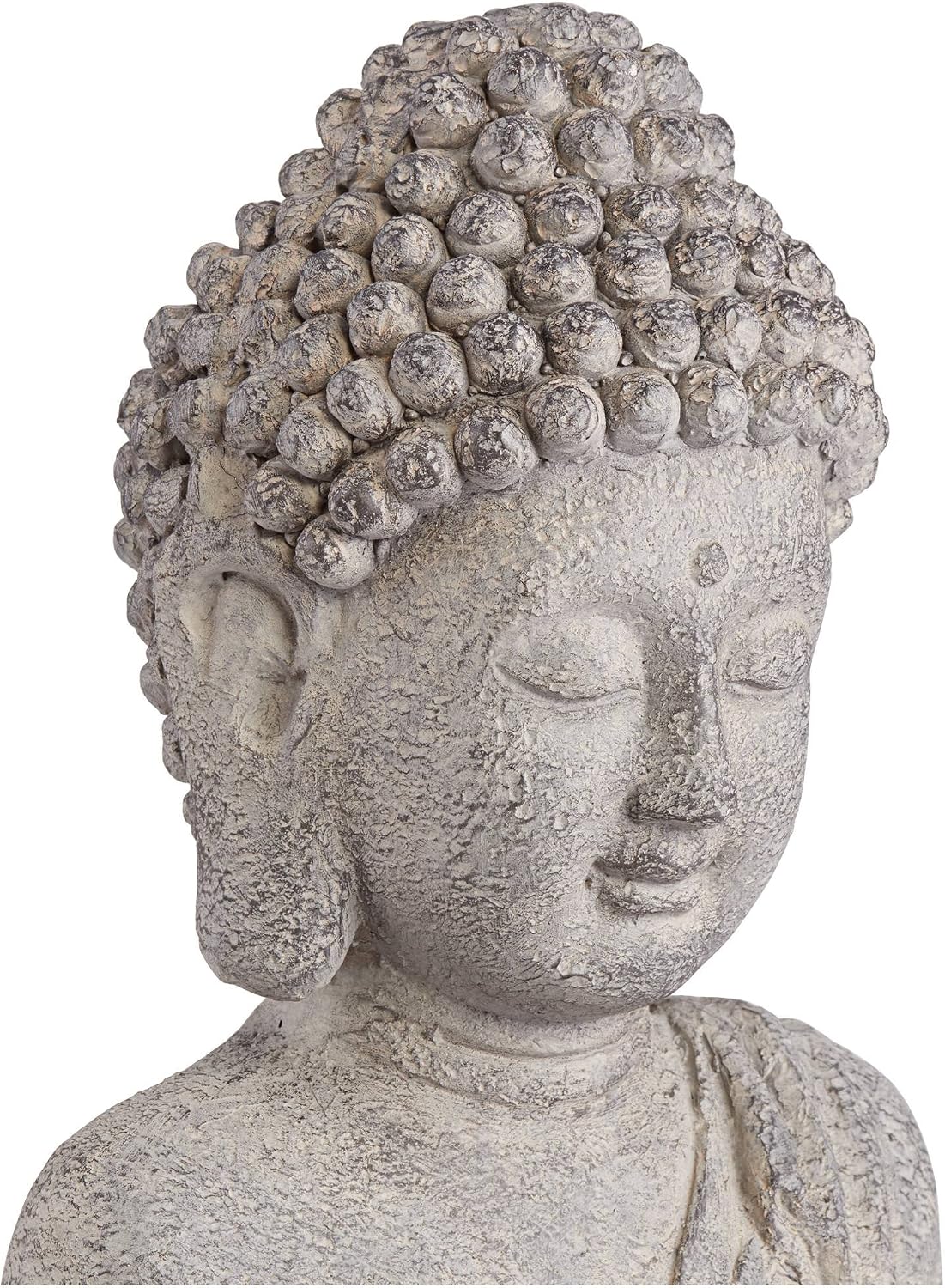 John Timberland Standing Buddha 32" High Gray Indoor-Outdoor Statue | Sculpture Zen Asian Japanese Garden Decor Front Porch Patio Yard Outside Home