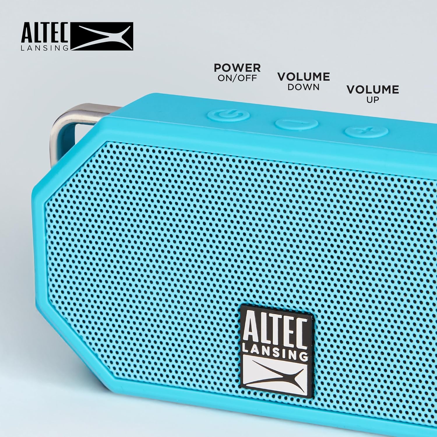 Altec Lansing Mini H2O - Waterproof Bluetooth Speaker, IP67 Certified & Floats in Water, Compact & Portable Speaker for Hiking, Camping, Pool, and Beach