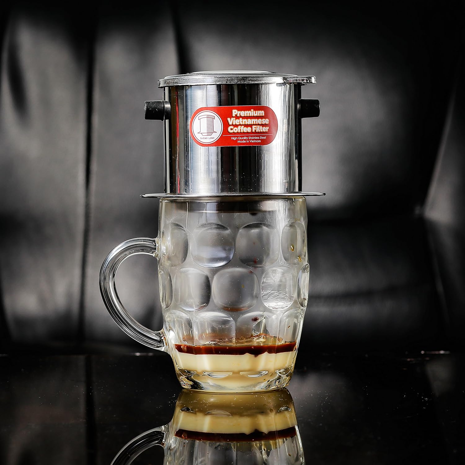 Vietnamese Drip Coffee Maker Filter. Single Cup Serve. Inox. 6 oz Small Stainless Steel