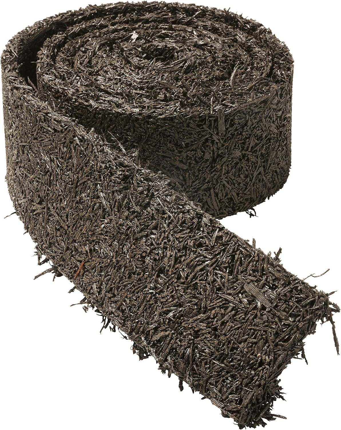 Permanent Mulch Recycled Rubber Border - 10 Feet Long x 4.5 Inches Wide | Weed Deterrent | Easy Install | Scatter-Proof | Landscaping | Paths