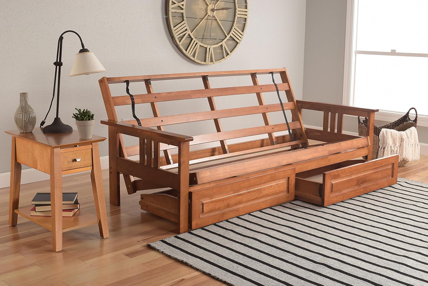Kodiak Futons Monterey Futon Frame, No Drawers, Barbados