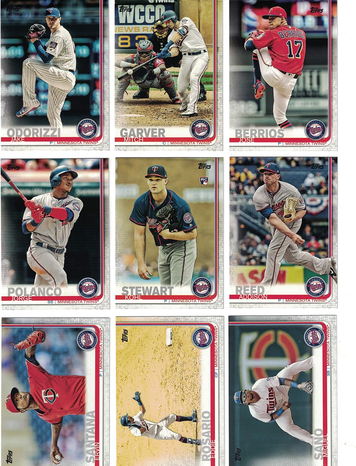 Minnesota Twins/Complete 2020 Topps Twins Baseball Team Set! (28 Cards Series 1 and 2) Plus The 2019