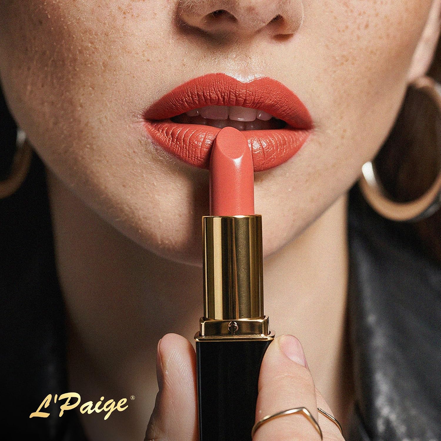 L’Paige Rosy Pearl Lipstick | Sheer Neutral Rose Lip Color | Aloe Vera Moisturizing Formula | Long-Lasting Hydrating Finish | Soft Silvery Pink Shade L56