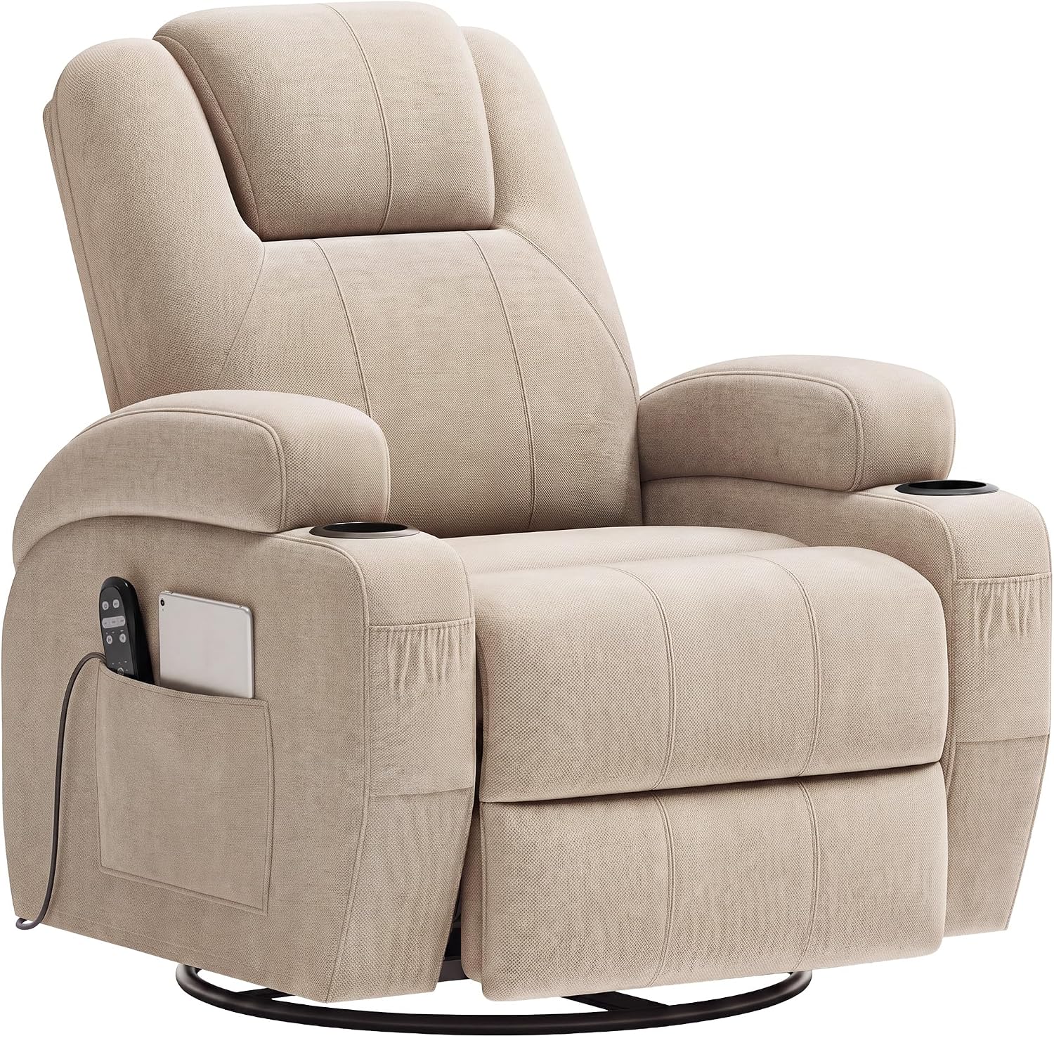 Flamaker Rocking Chair Recliner Chair with Massage, Rocking Chair Nursery