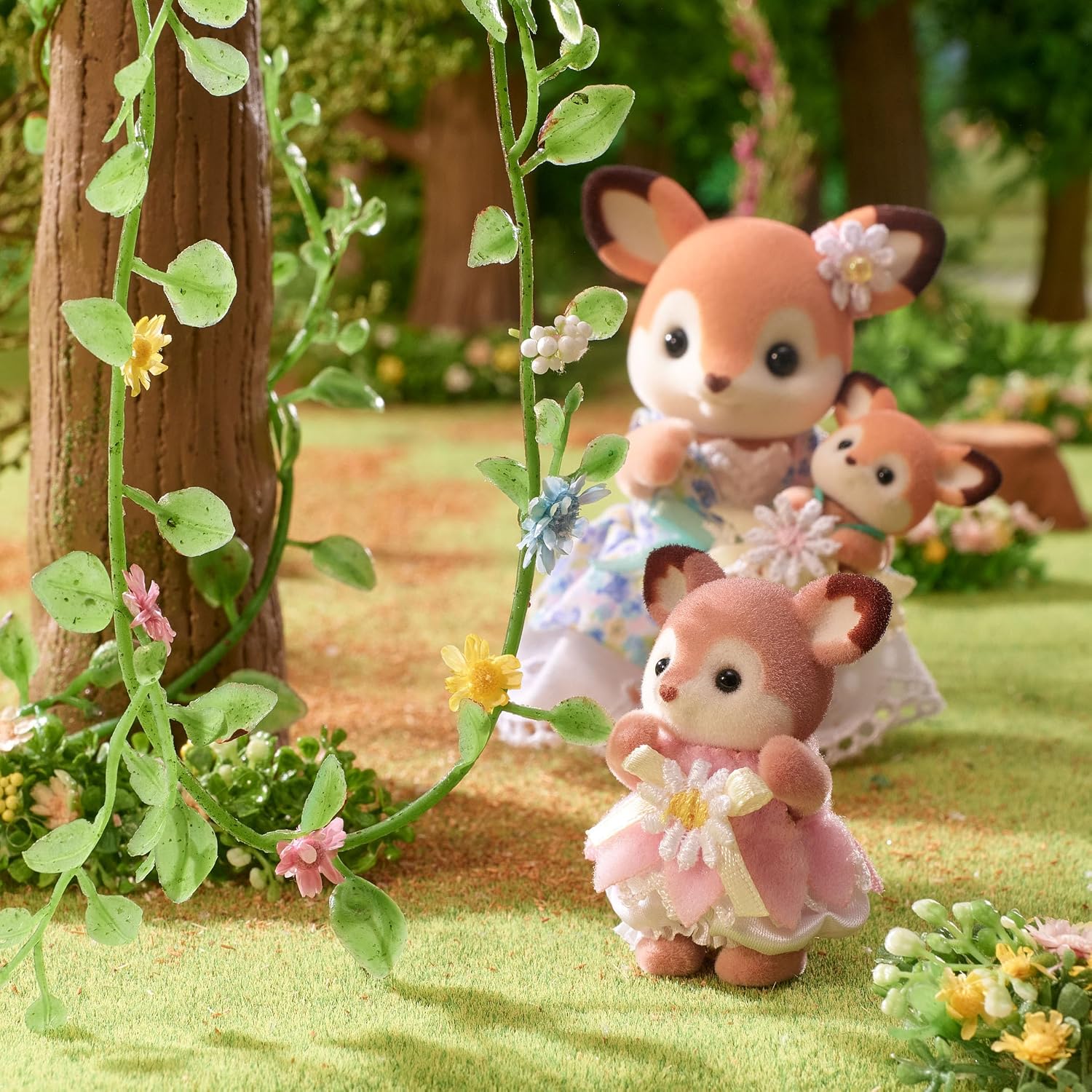 Sylvanian Families 5801 Bebè deer flower swing