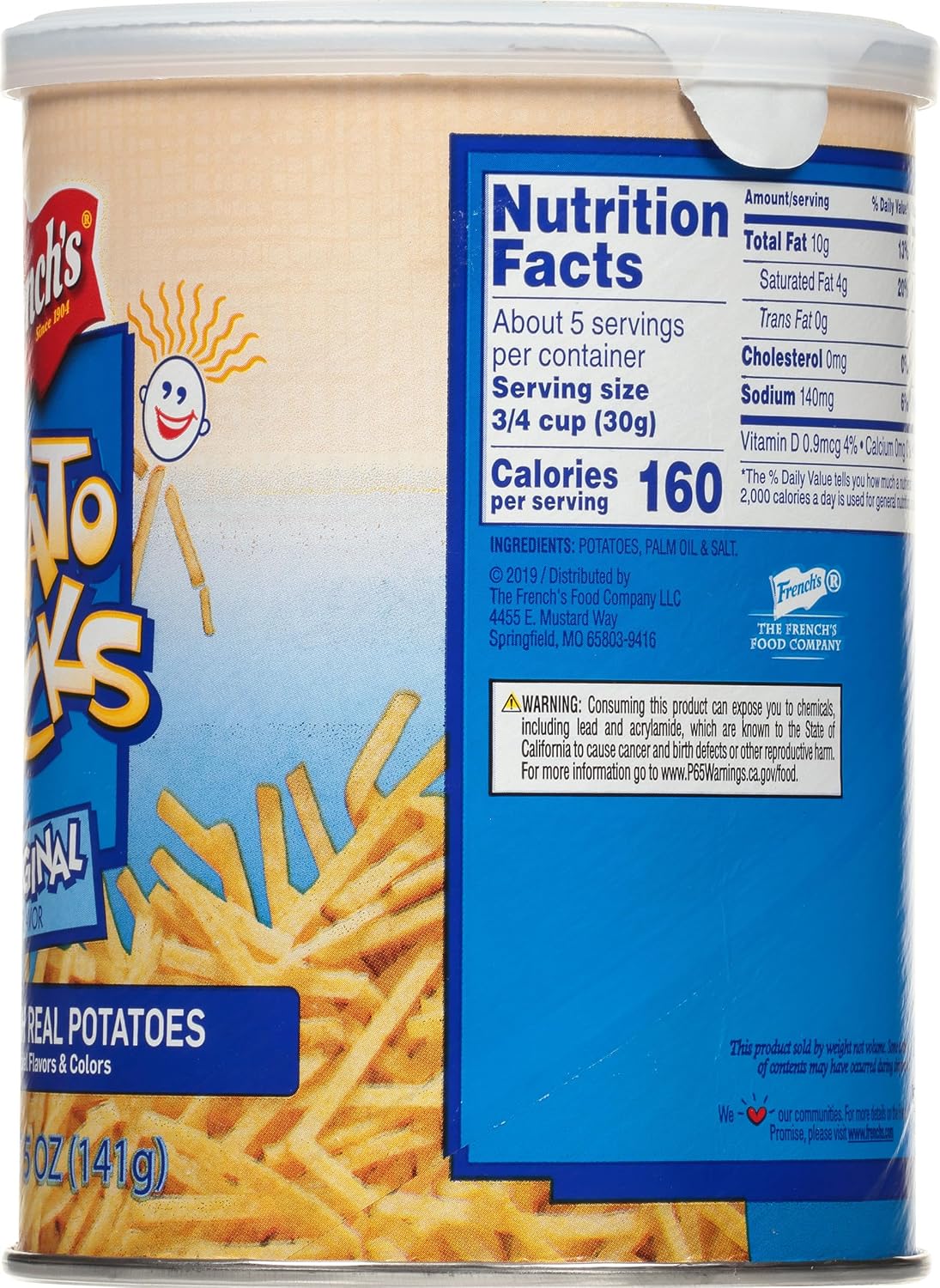 French's Original Potato Sticks, 5 oz (Pack of 12)
