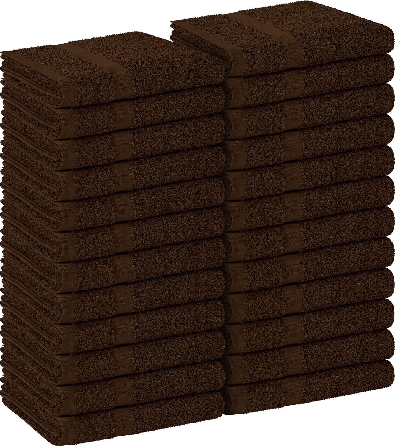 Utopia Towels Salon Towels, Pack of 24, 16x27 in, 100% Cotton, White | Highly Absorbent Lightweight Cotton Salon Towels for Hand, Gym & Beauty Care - Soft, Ideal for Spa & Home Hair Care