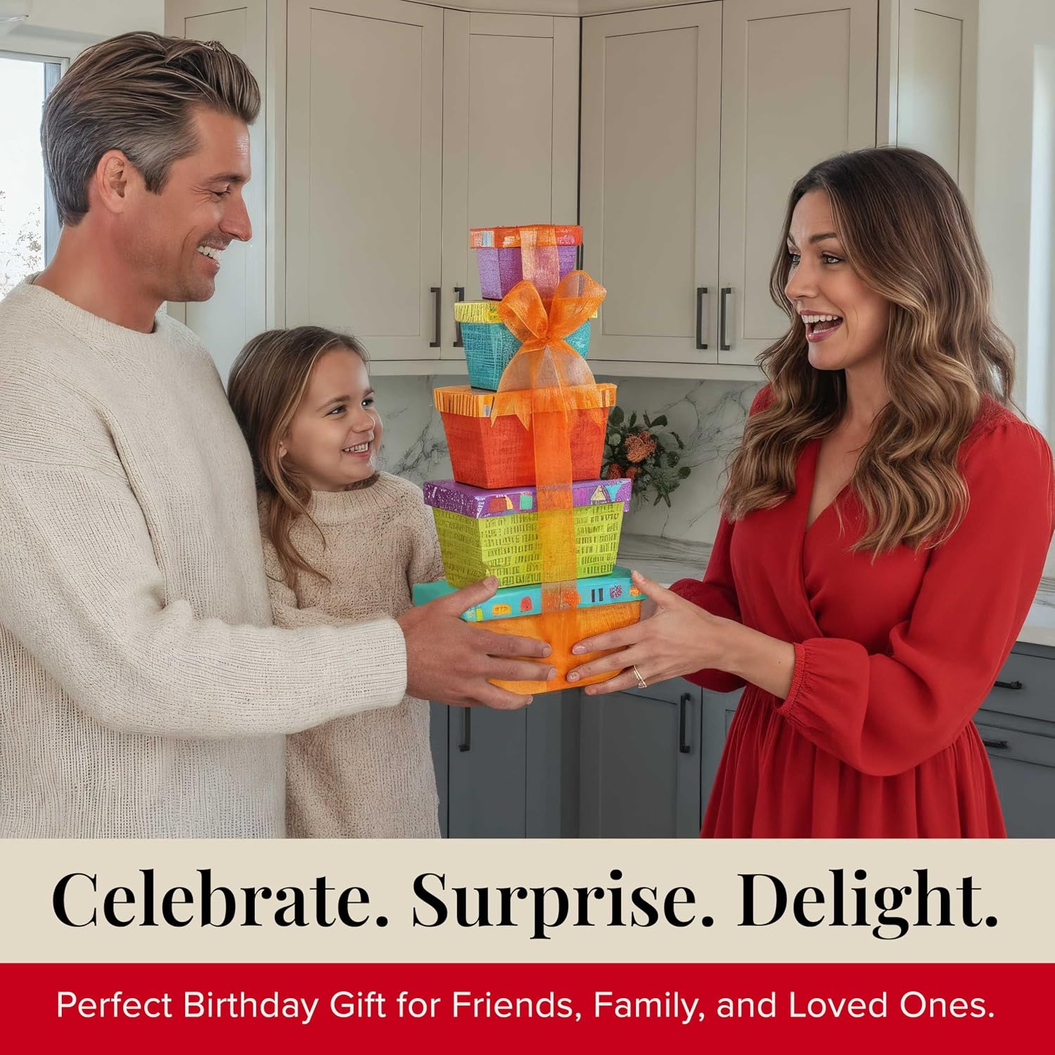 Broadway Basketeers Fun Filled Birthday Gift Basket, Savory Snacks & Sweet | Happy birthday snack boxes with cookies, popcorn, and candy for women, mom, sister, and coworkers.