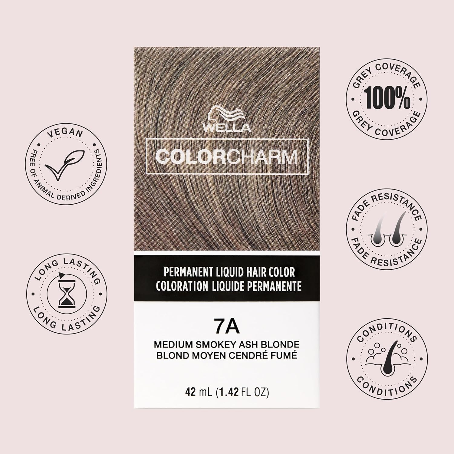 WELLA Color Charm Permanent Liquid Hair Color for Gray Coverage, Natural Blonde