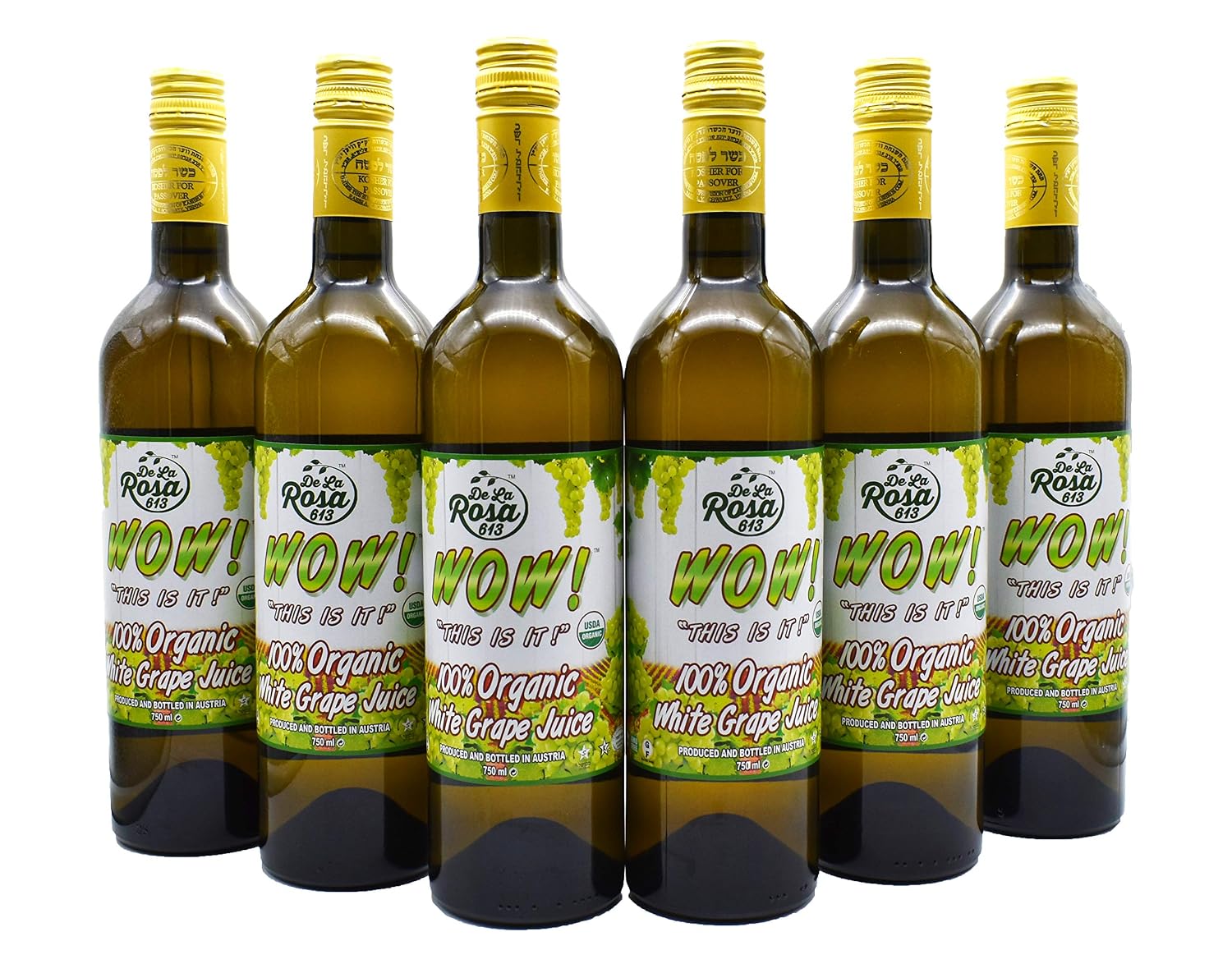 De La Rosa Organic Austrian Kosher Red Grape Juice (25.4 oz - 2pack)