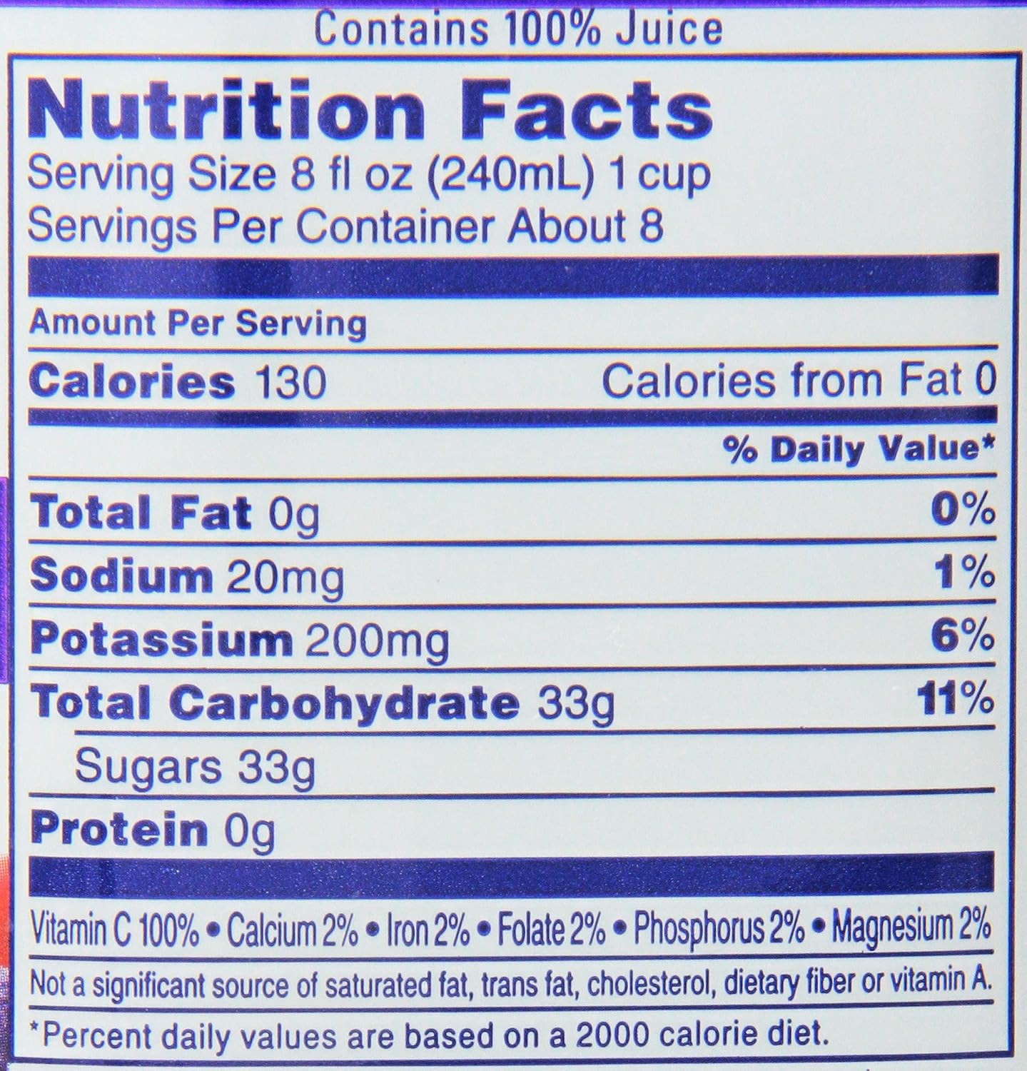 Ocean Spray 100% Apple Juice, 60 Fl Oz (Pack of 8)