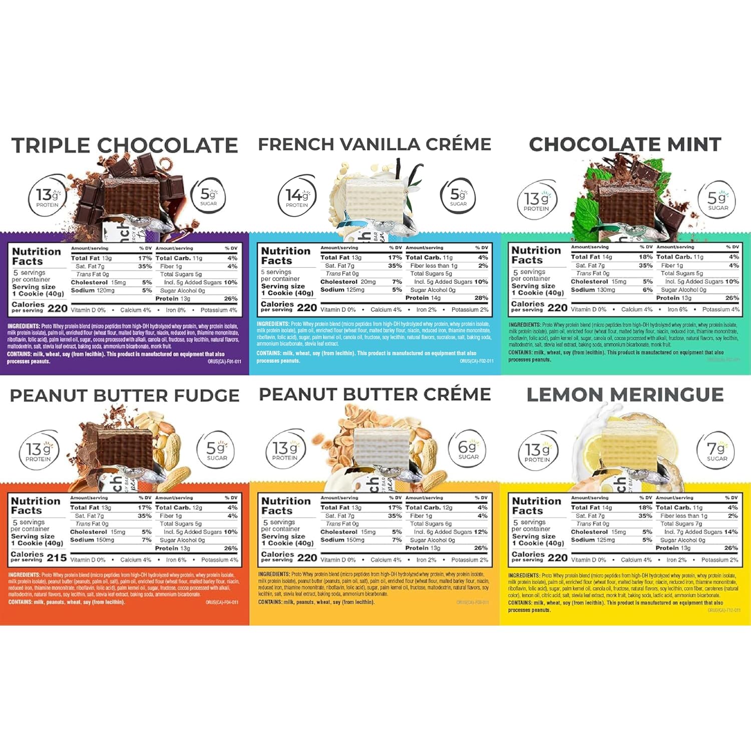 Power Crunch Protein Energy Wafer Bars, Peanut Butter Fudge, 1.4 Ounce (12 Count)