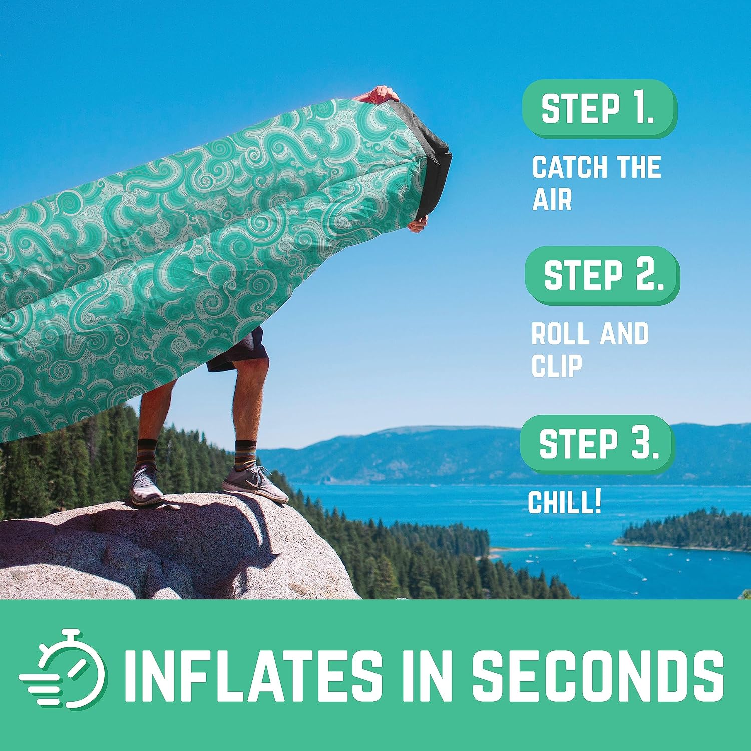 Chillbo Shwaggins, Inflatable Beach Lounger, Inflatable couches
