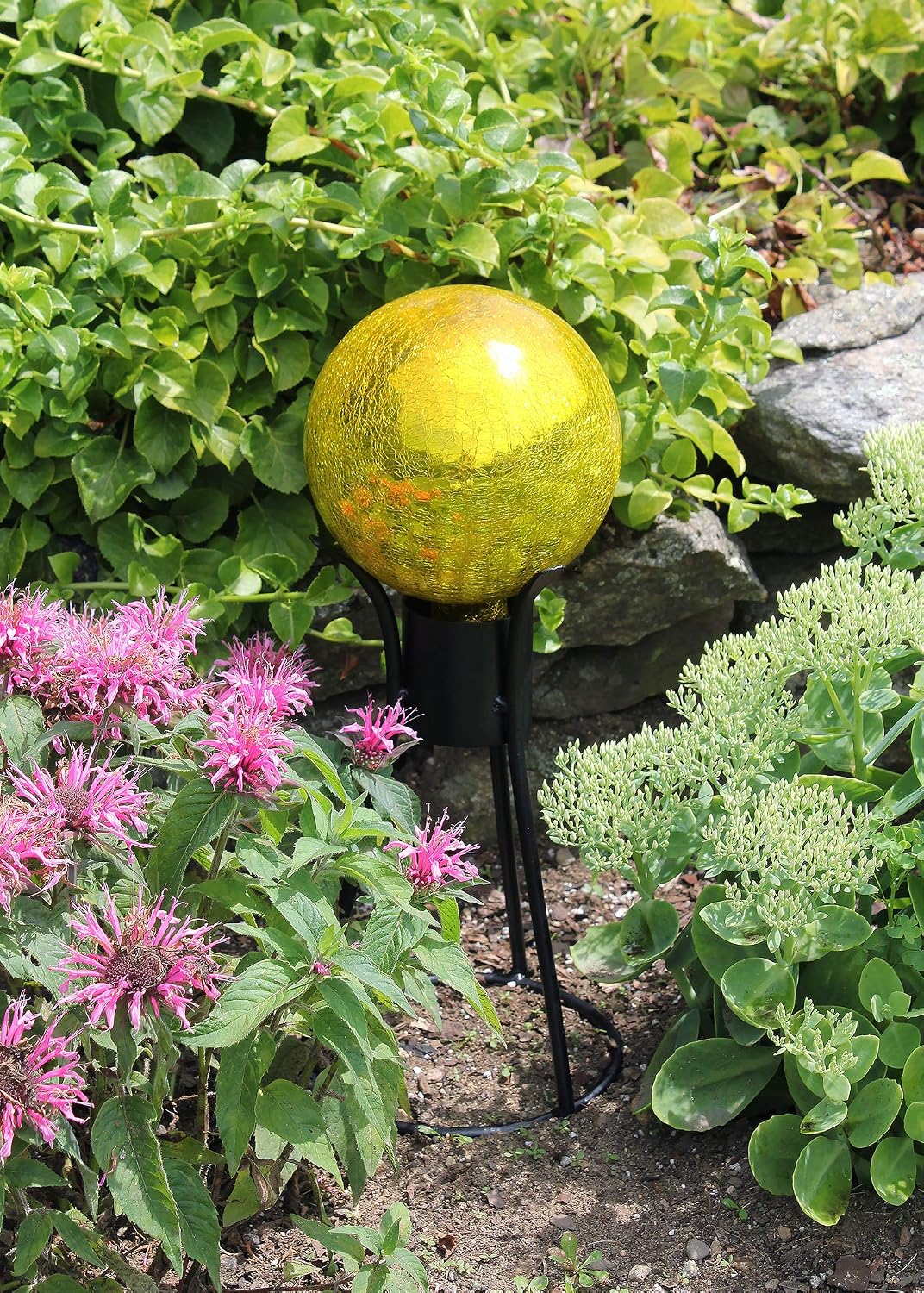 Achla Designs G10-FG-C Gazing, Fern Green 10 inch Glass Garden Globe Ball Sphere, 10