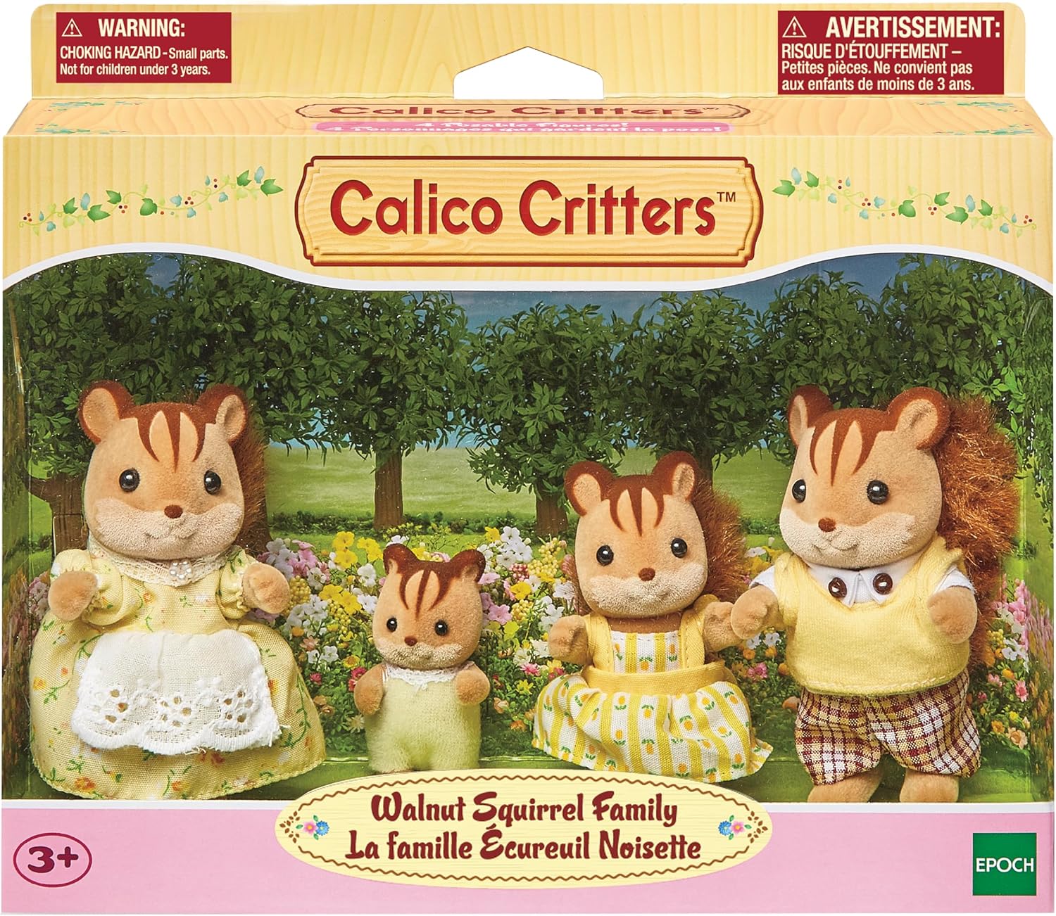 Calico Critters Pickleweeds Hedgehog Family - Set of 4 Collectible Doll Figures for Children Ages 3+