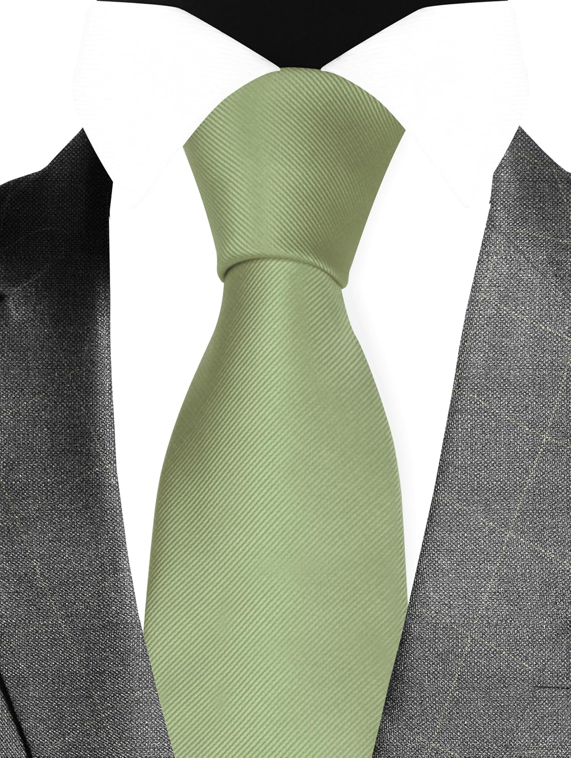 GUSLESON Classic New 3.15"（8cm） Men's Solid Color Necktie Wedding Business Tie + Gift Box