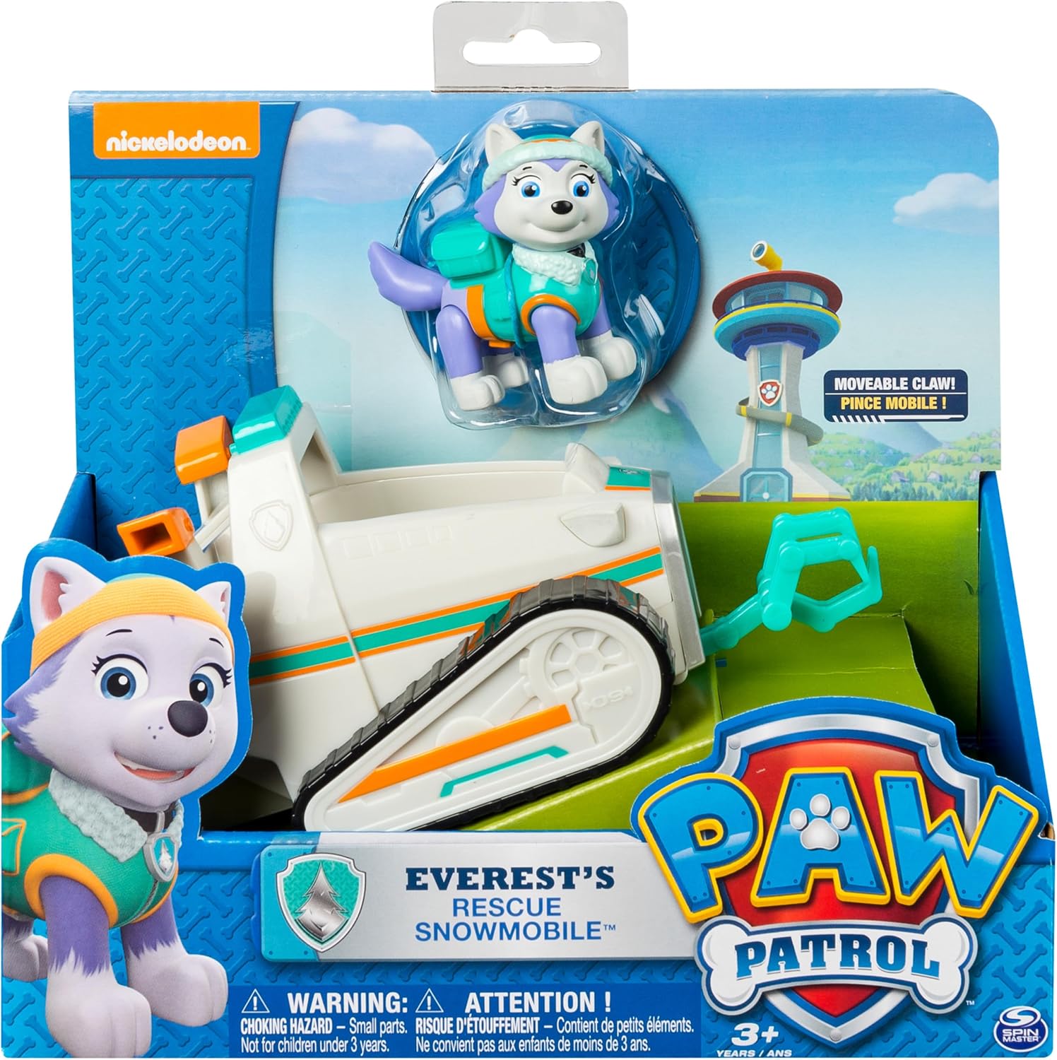 Paw Patrol Everest's Rescue Snowmobile, Vehicle and Figure
