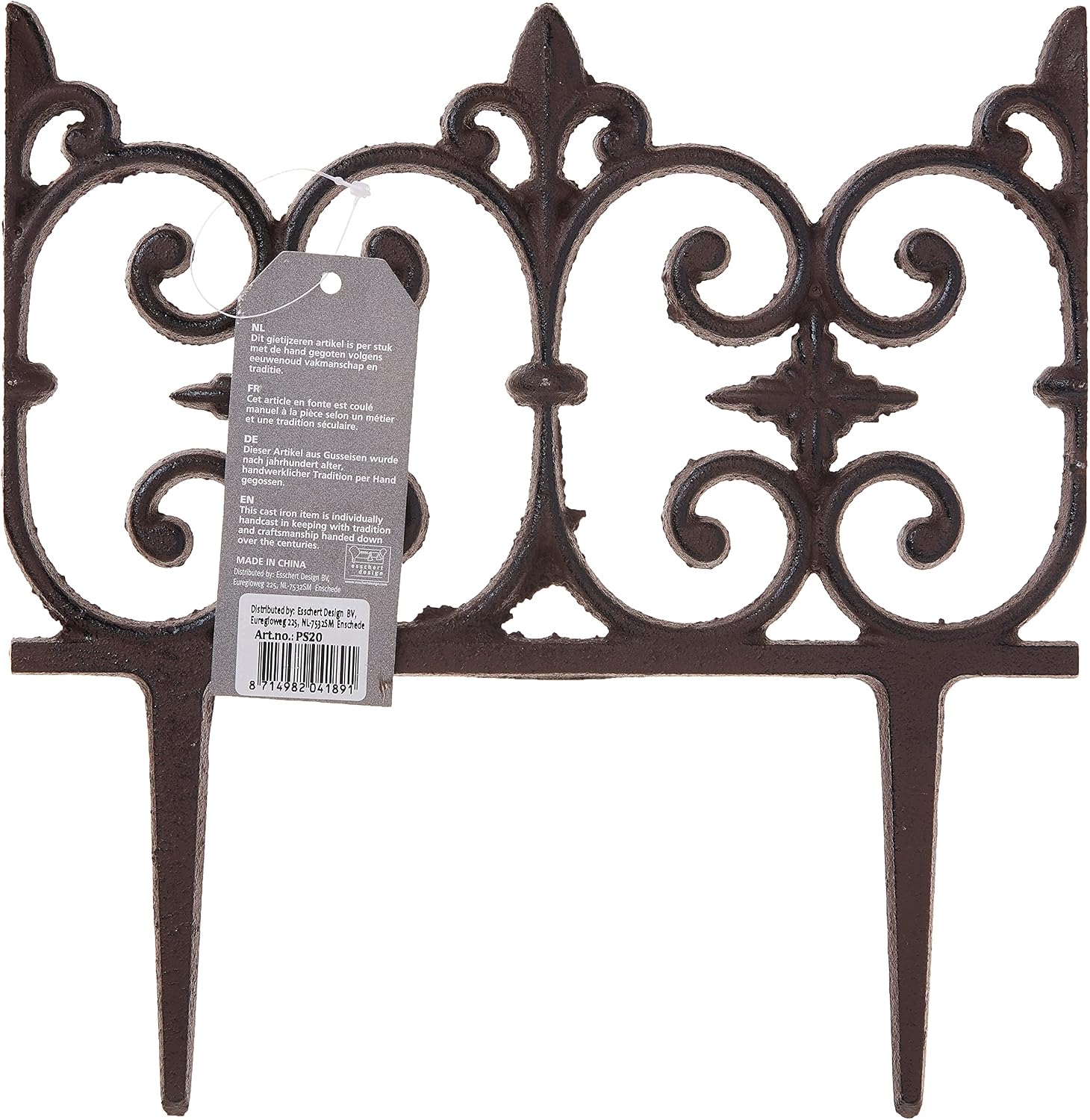 Esschert Design Garden Fence, 10.257 by 0.546 by 10.725-Inch