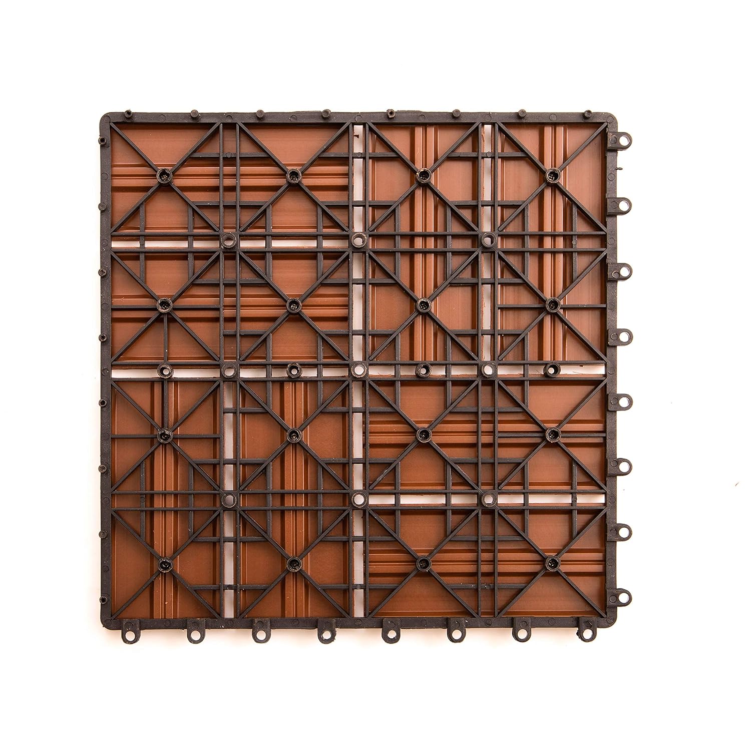 IncStores Helios Interlocking Patio Deck Tiles | All Weather | Waterproof Outdoor Flooring for Patio, Balcony Flooring, Garden and Poolside | 12"x12" | 11 Gray 6 Slate Tiles