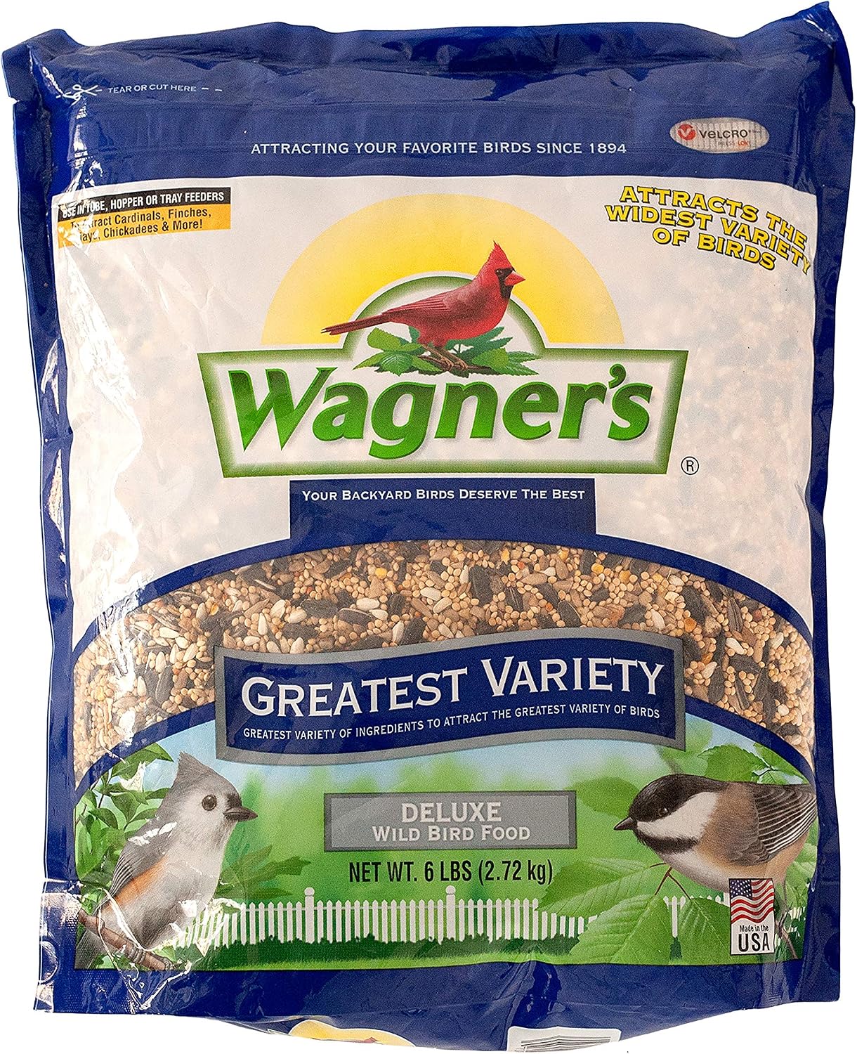 Wagner's 62034 Greatest Variety Blend Wild Bird Food, 6-Pound Bag