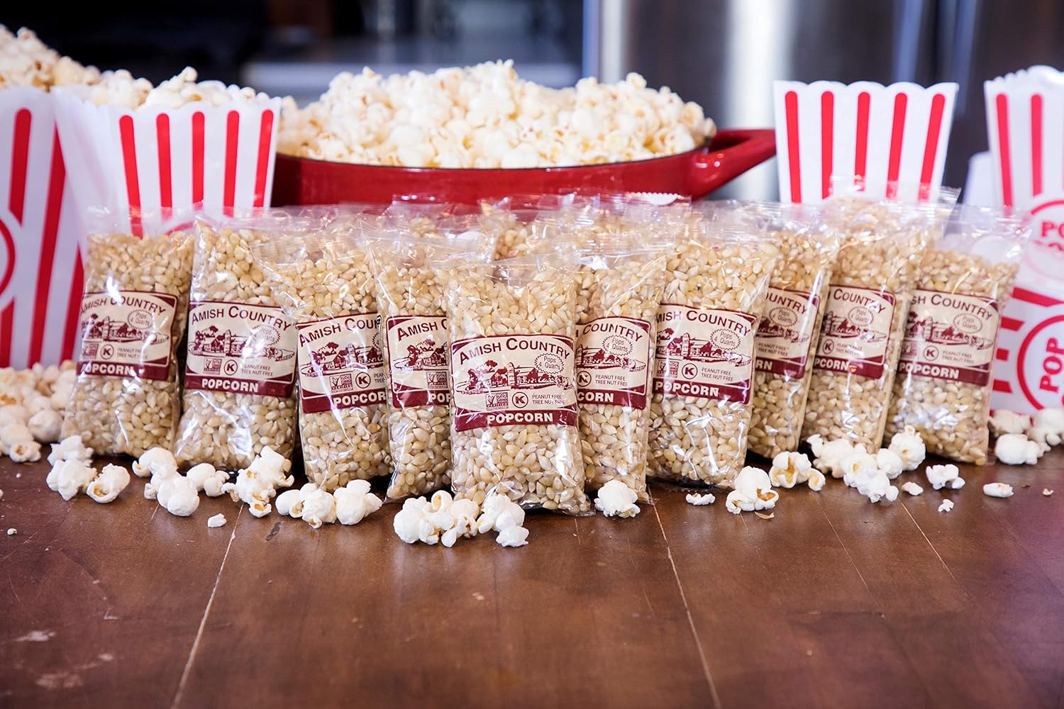 Amish Country Popcorn | 2 lb Bag | Baby White Popcorn Kernels | Small and Tender | Old Fashioned, Non-GMO and Gluten Free (Baby White - 2 lb Bag)