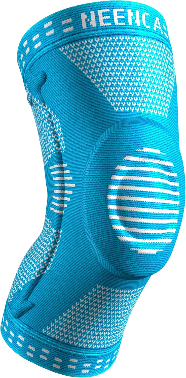 NEENCA Knee Braces for Knee Pain Relief, Compression Knee Sleeves with Patella Gel Pad & Side Stabilizers, Knee Support for Weightlifting, Running