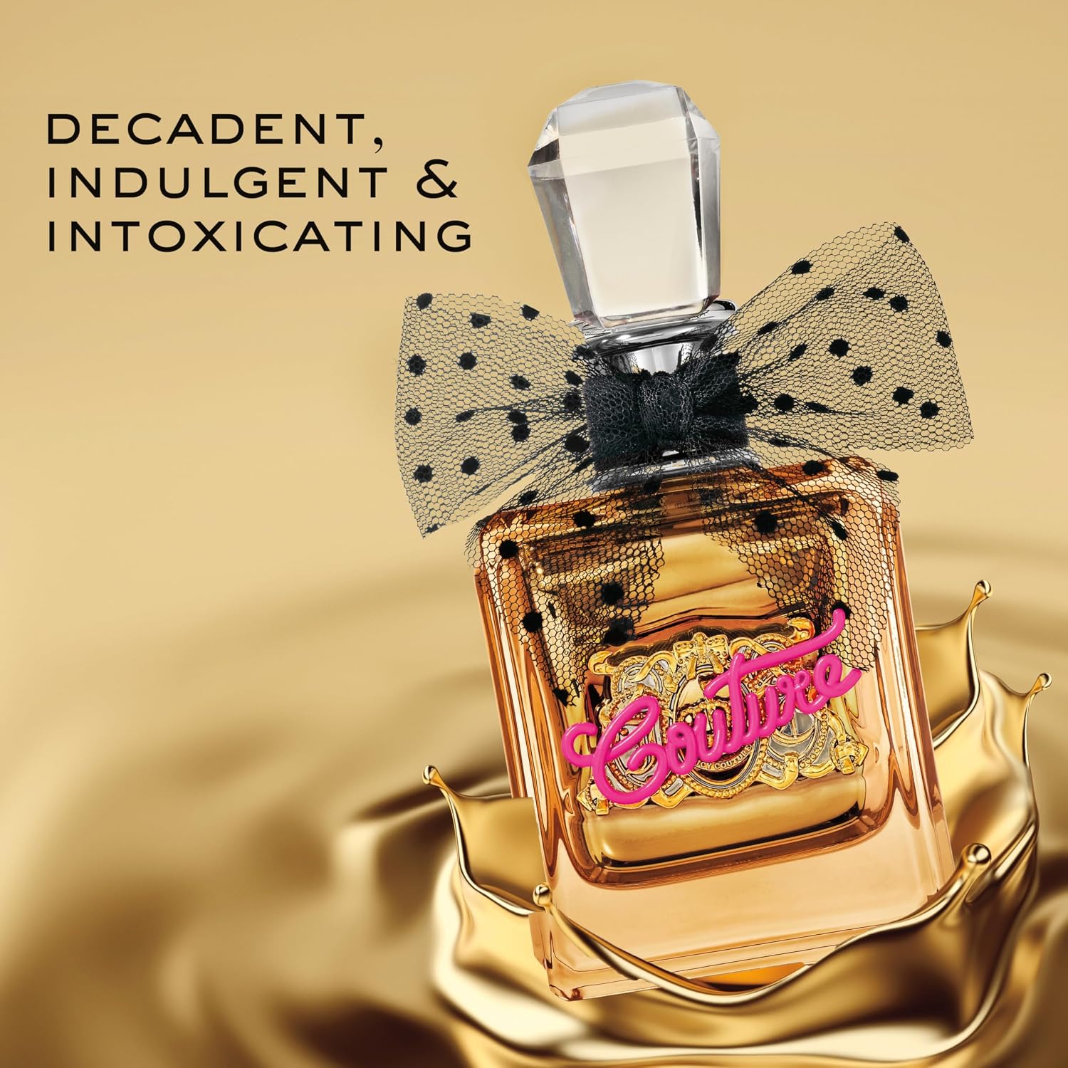 Juicy Couture Viva La Juicy Gold Eau De Parfum, Women's Perfume with Notes of Luscious Berry, Jasmine Sambac & Vanilla Cream - Fruity & Sweet, EDP Spray