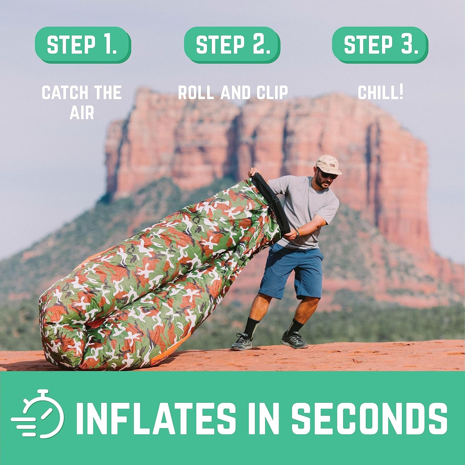 Chillbo Shwaggins, Inflatable Beach Lounger, Inflatable couches