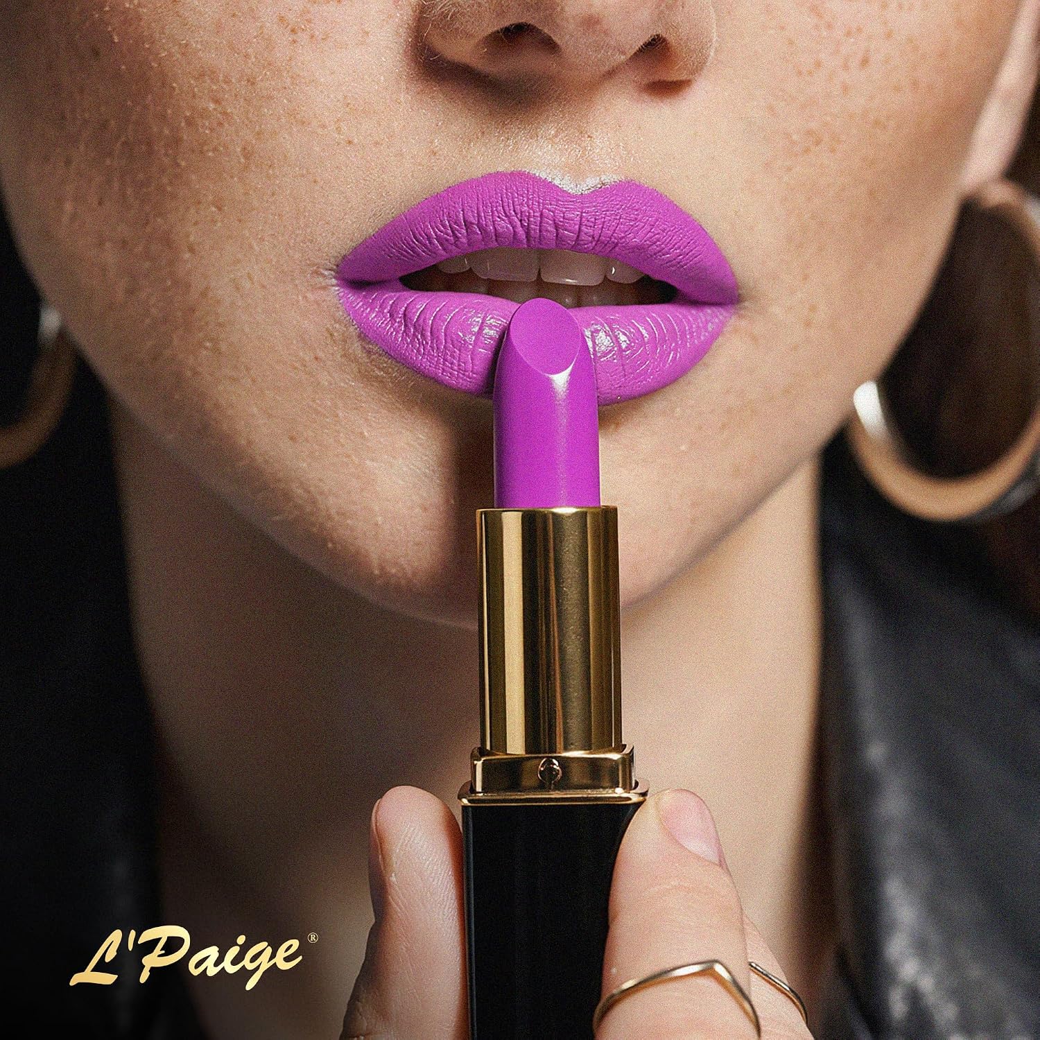 L’Paige Rosy Pearl Lipstick | Sheer Neutral Rose Lip Color | Aloe Vera Moisturizing Formula | Long-Lasting Hydrating Finish | Soft Silvery Pink Shade L56