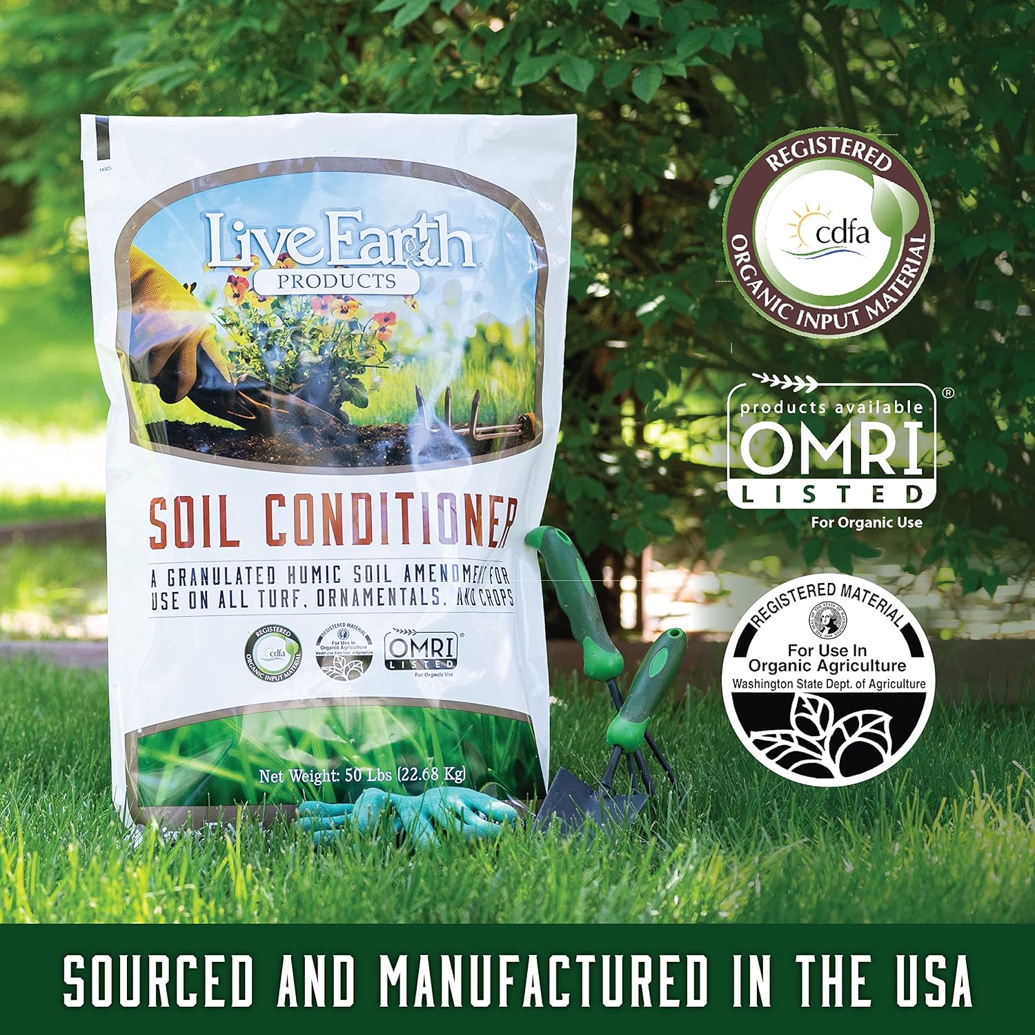 Live Earth Products' Humate Soil Conditioner - 50 lb Bag