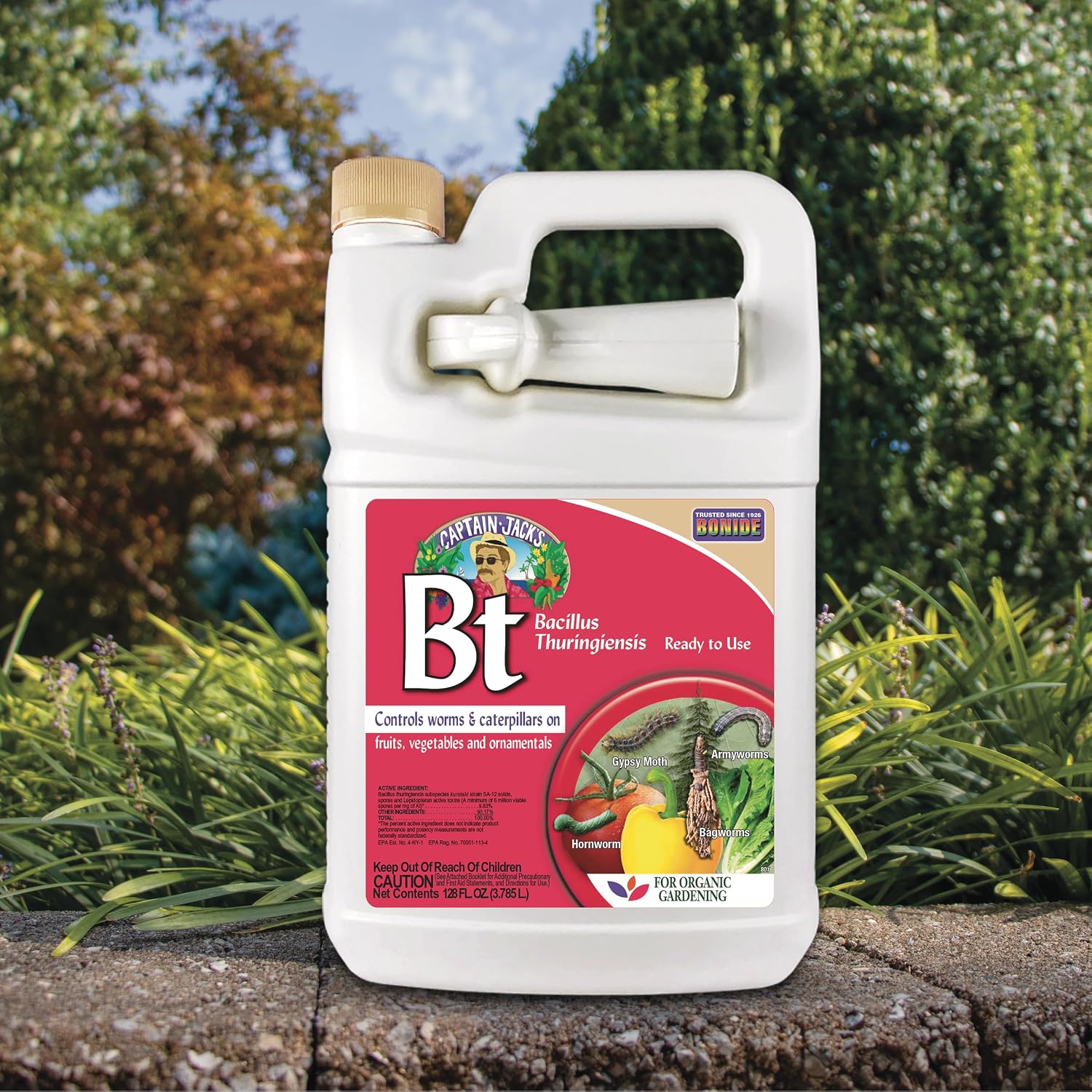 Bonide Captain Jack's Bacillus Thuringiensis BT, 32 oz | Ready-to-Use Spray, Worm & Caterpillar Control, For Organic Gardening