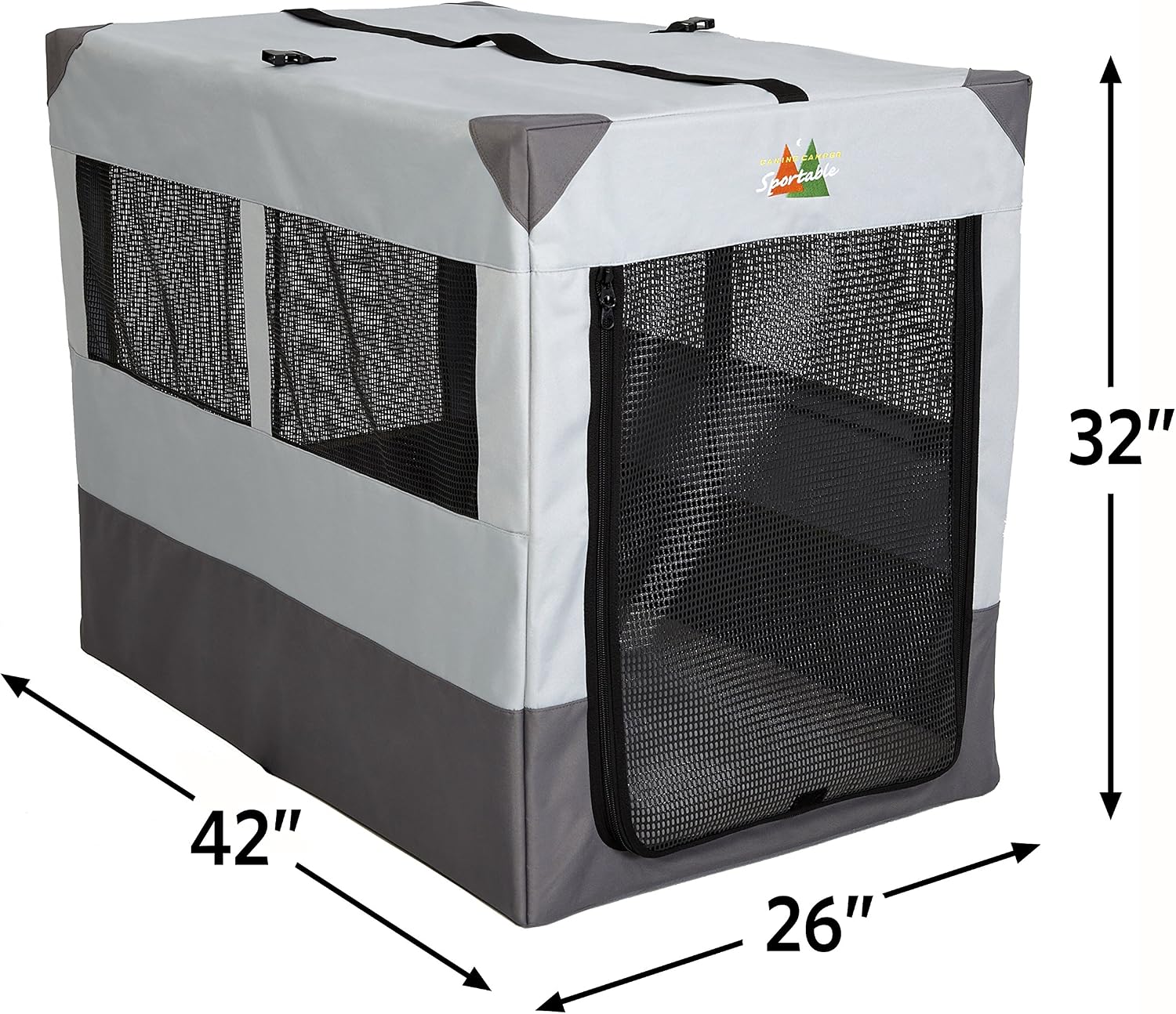 MidWest Canine Camper 24-inch Portable Tent Crate for Dogs