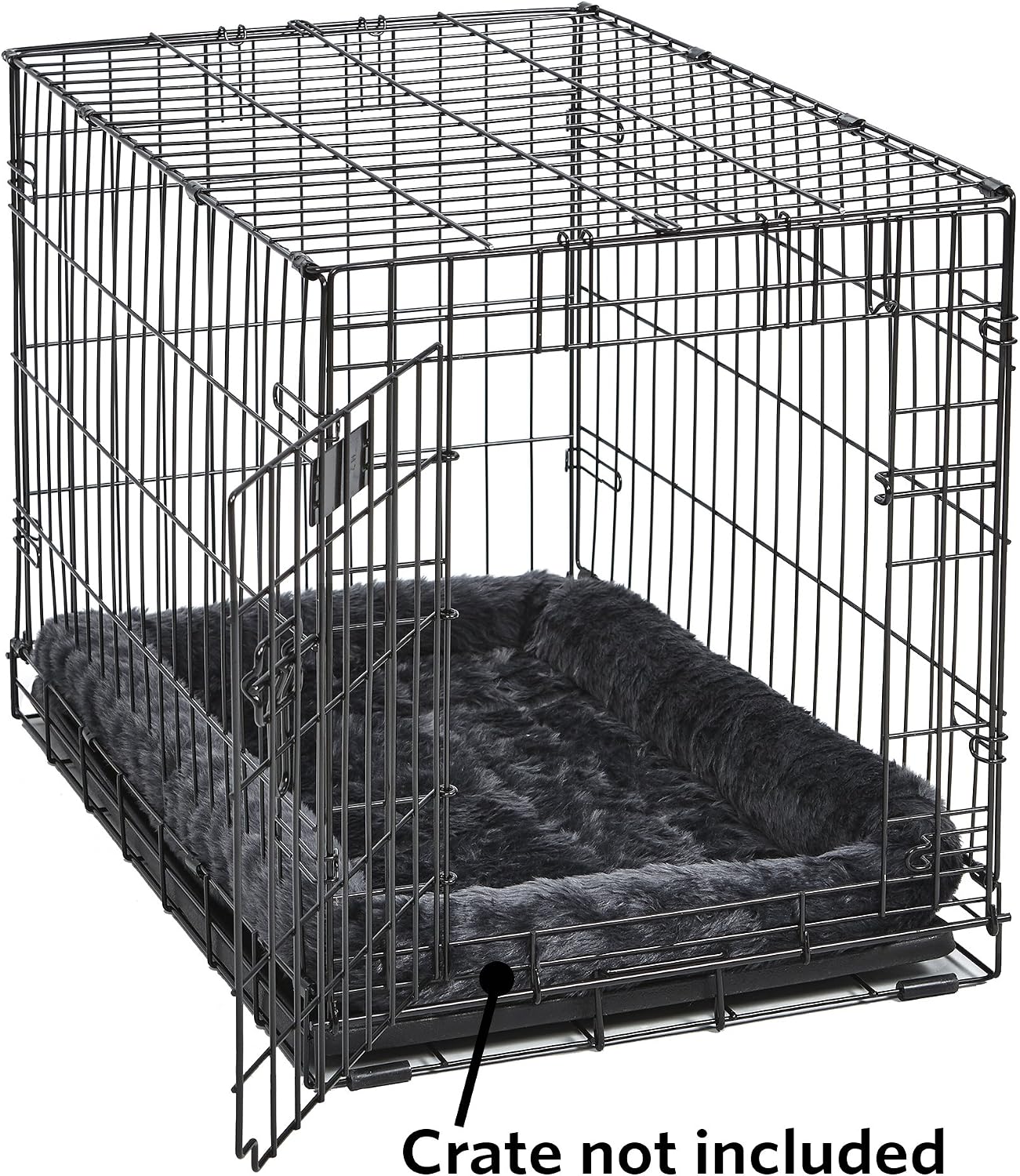 MidWest Homes for Pets QuietTime XXS Dog Bed – Cinnamon Faux Fur Bolster, Ultra-Soft and Machine Washable, Fits 18-Inch Crates and Carriers, for Small Dogs and Cats