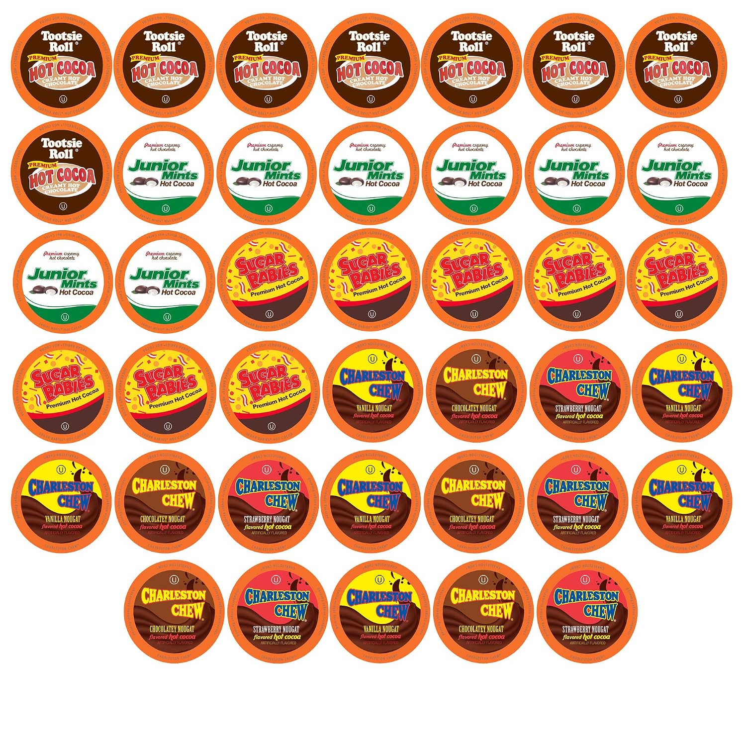 Junior Mints Hot Chocolate Pods, Mint Chocolate Flavor, Compatible with Keurig K-Cup Brewers, 40 Count - Chocolatey Peppermint Cocoa