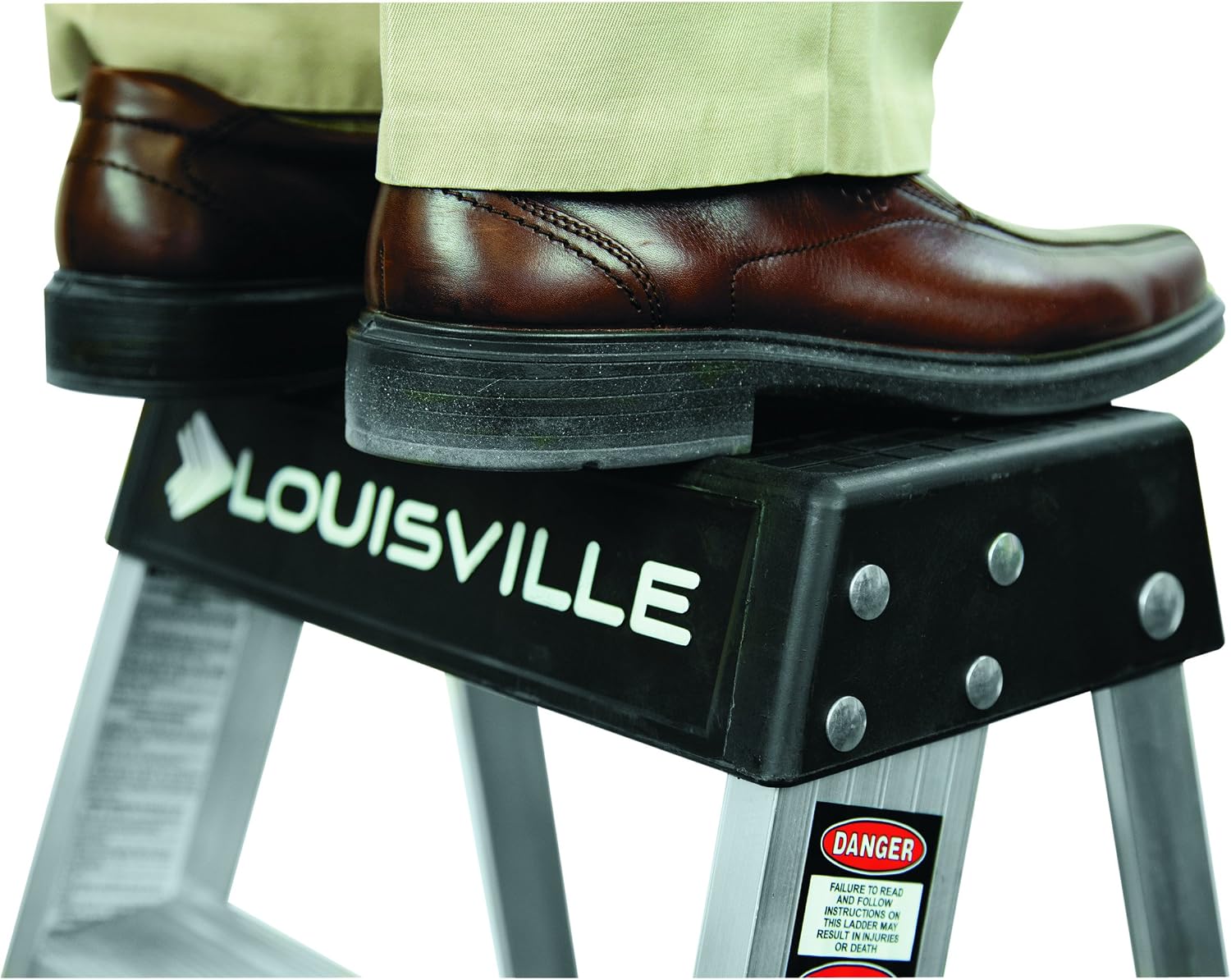 Louisville Ladder 2-Foot Aluminum Step Stool Industrial, 300-Pound Load Capacity, Type IA, AS3002