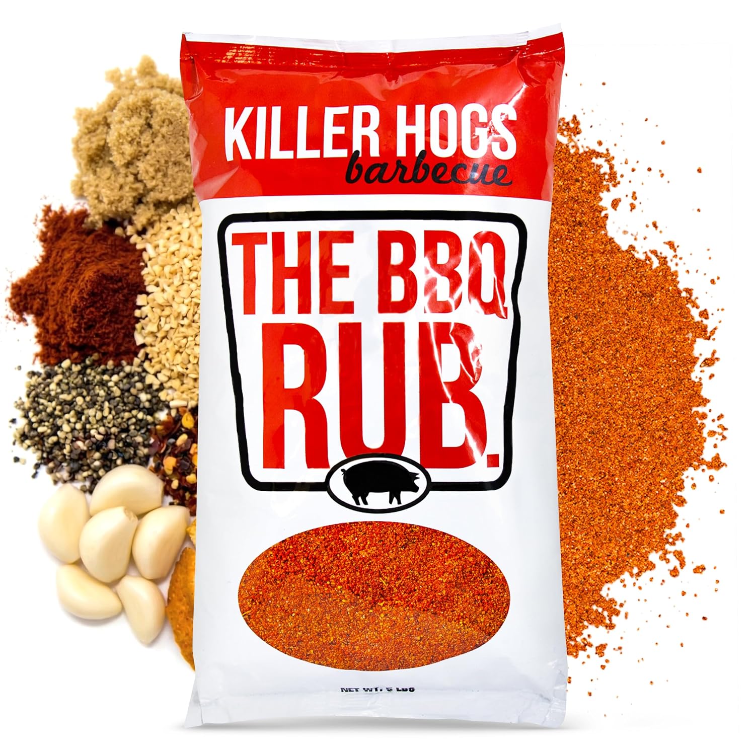 Killer Hogs The BBQ Rub, Grill and Smoking Seasoning, 11 oz | Championship Barbecue Spice Blend for Beef, Steak, Ribs, Burgers, Pork and Chicken, Convenient Shaker Container