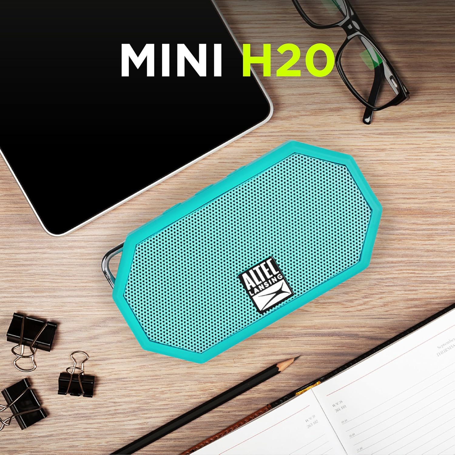 Altec Lansing Mini H2O - Waterproof Bluetooth Speaker, IP67 Certified & Floats in Water, Compact & Portable Speaker for Hiking, Camping, Pool, and Beach