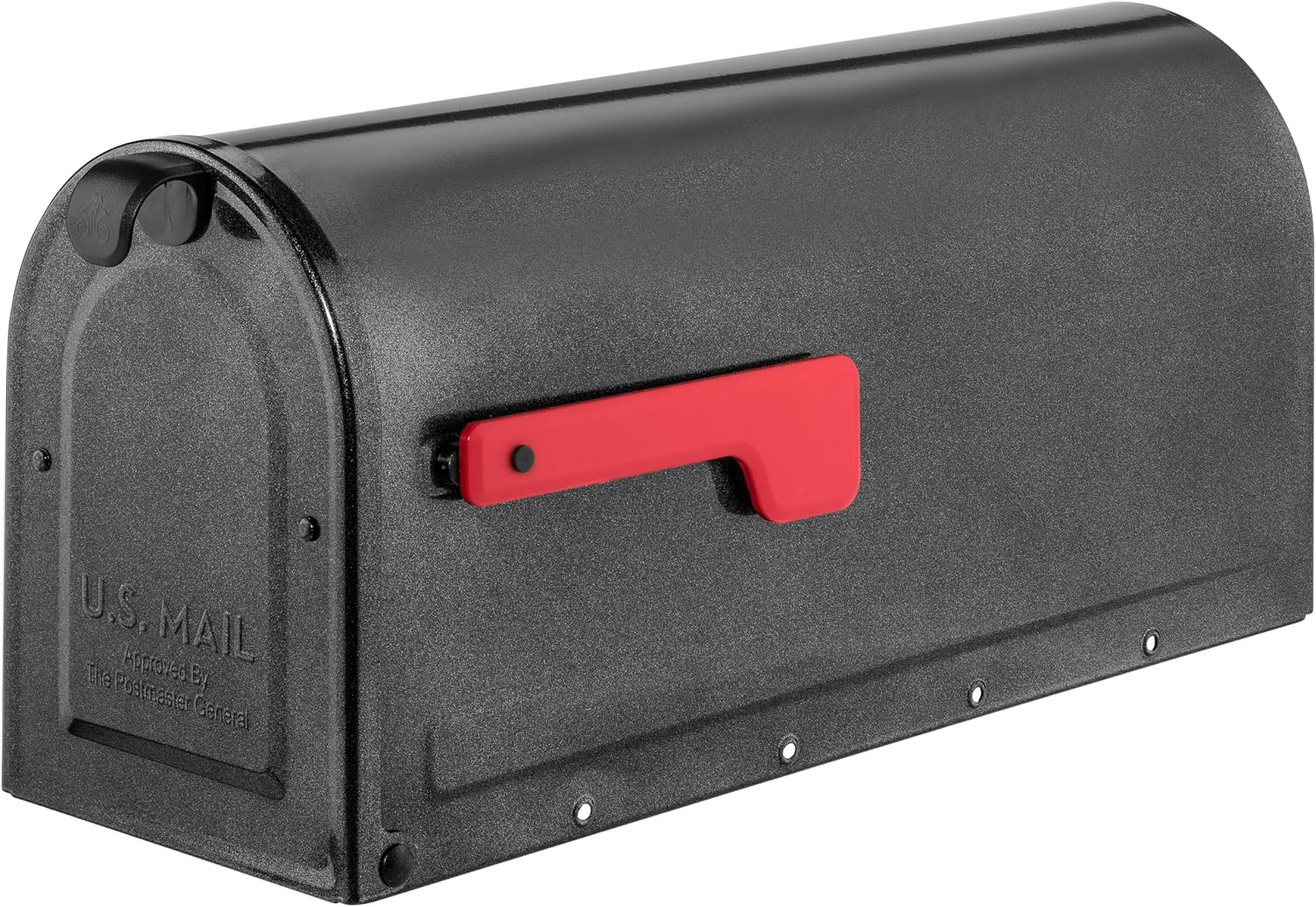 ARCHITECTURAL MAILBOXES 7600P-10 MB1 Mailbox, Medium, Pewter | Galvanized steel build for outside with rust-resistant powder-coat finish and a magnetic door closure. USPS approved.