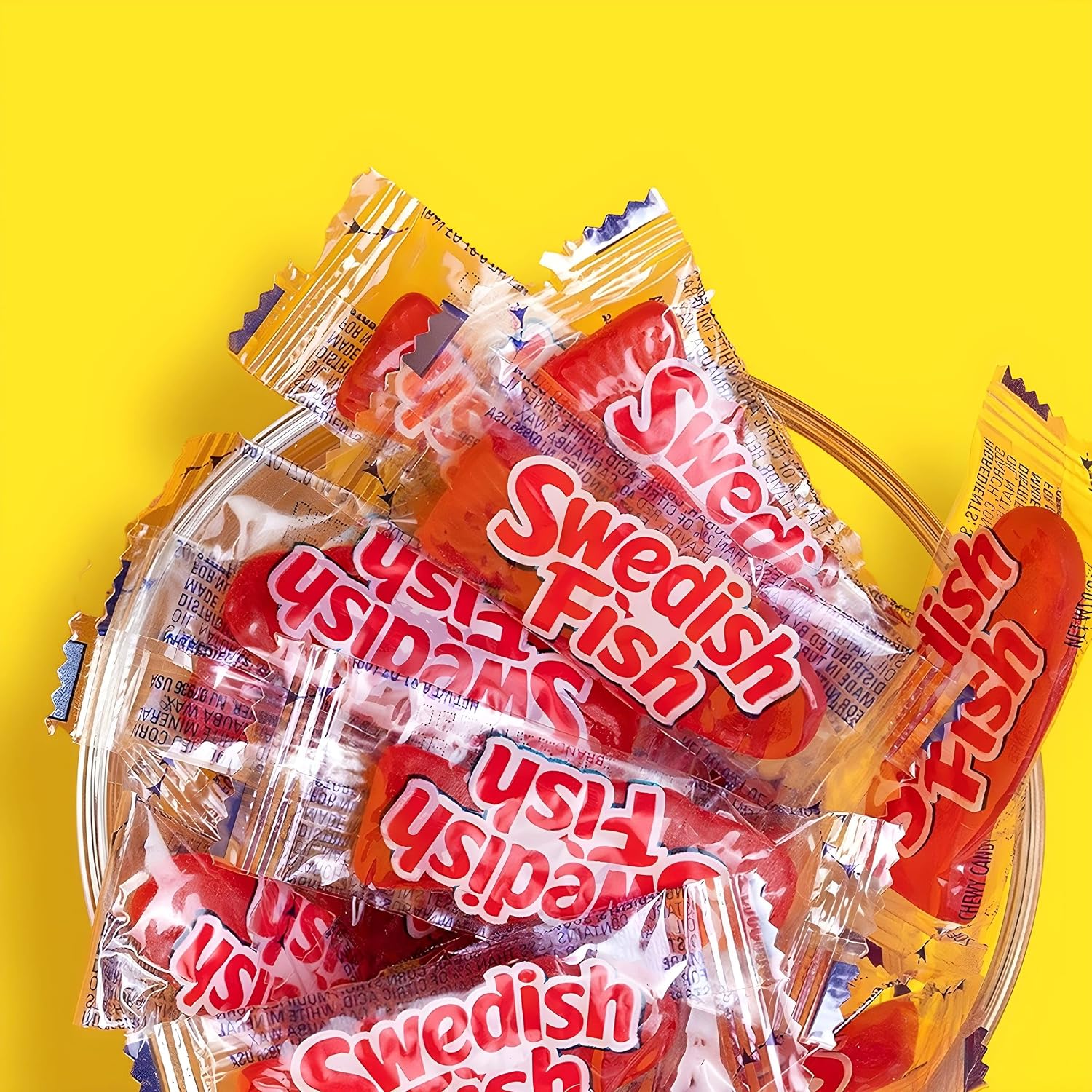 SWEDISH FISH Soft & Chewy Gummy Candy, Bulk Candy, 5 lb