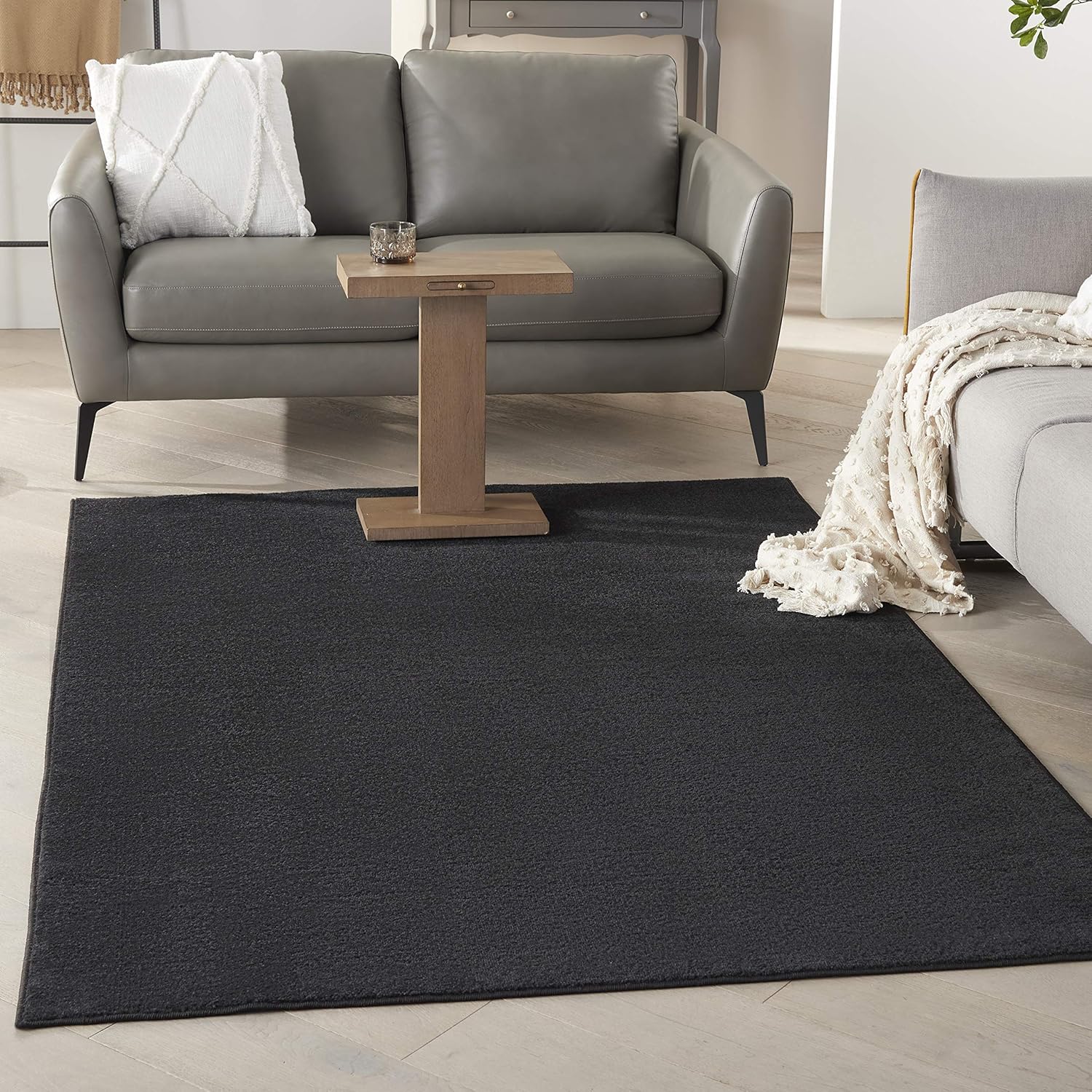 Nourison Home Essentials Indoor Outdoor Area Rug, Ivory Beige, 7' x 10'