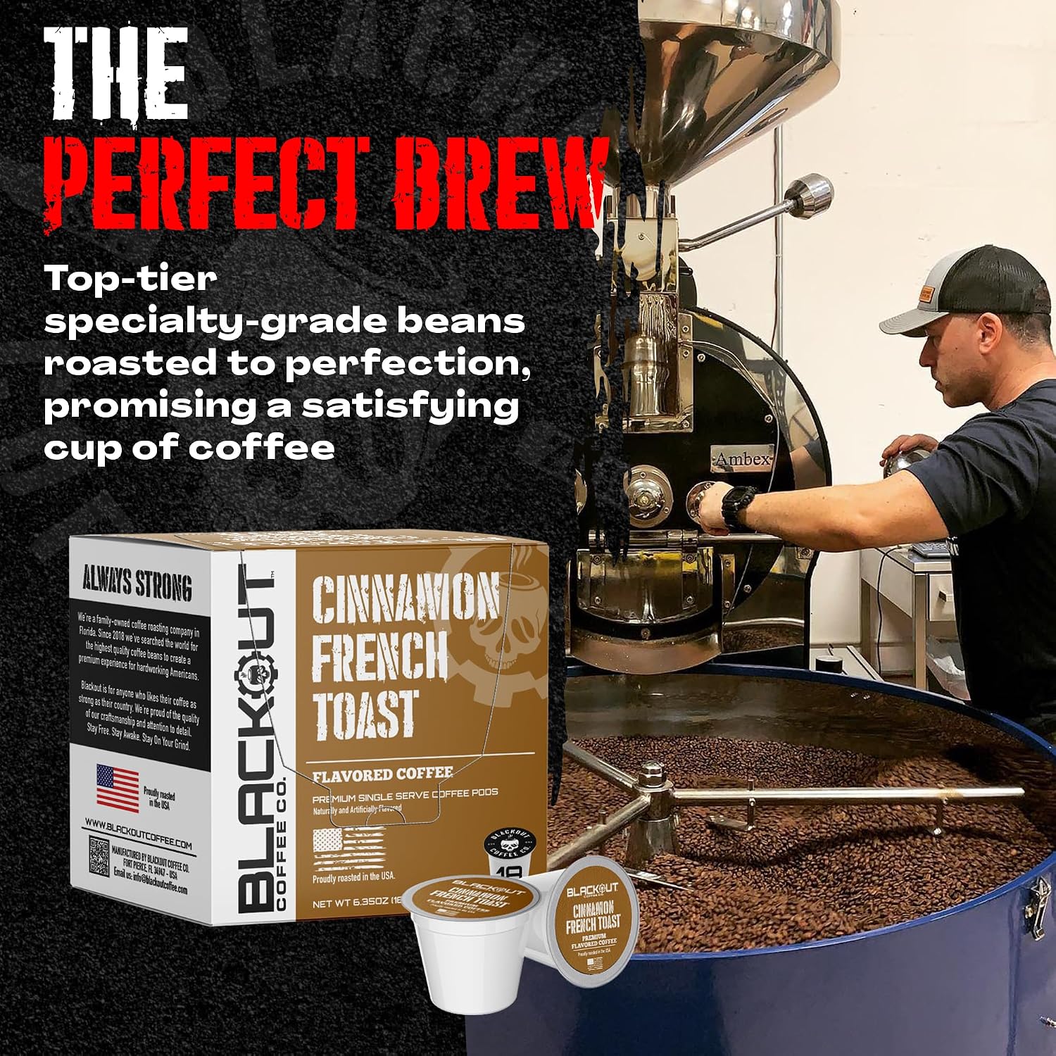 Blackout Coffee Blueberry Crumble Ground Coffee, Medium Roast, 12 oz