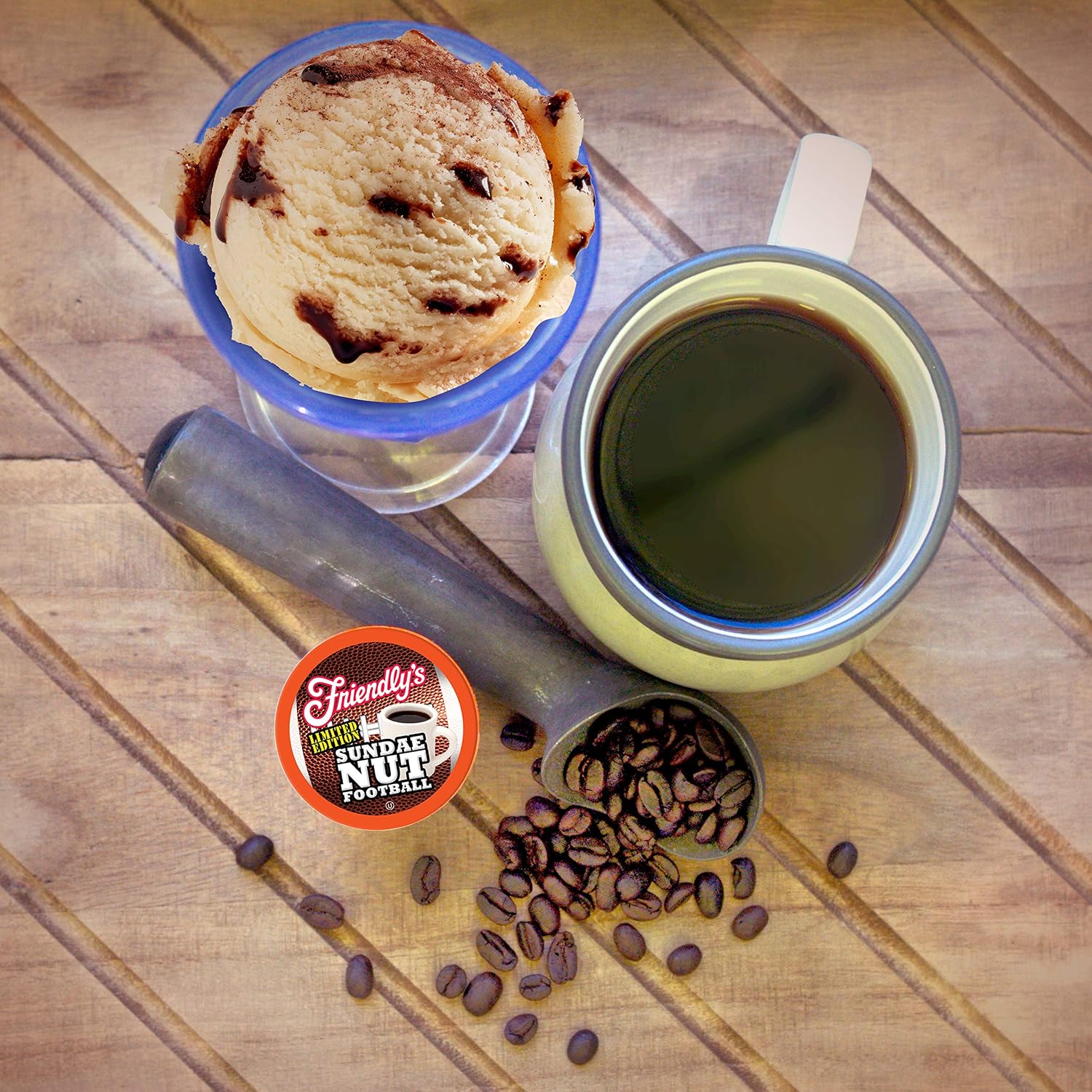 Friendly's Chocolate Mint Ice Cream Flavored Coffee Pods for Keurig K Cup Brewers, Mint Chocolate Chip, 40 Count (Pack of 1)