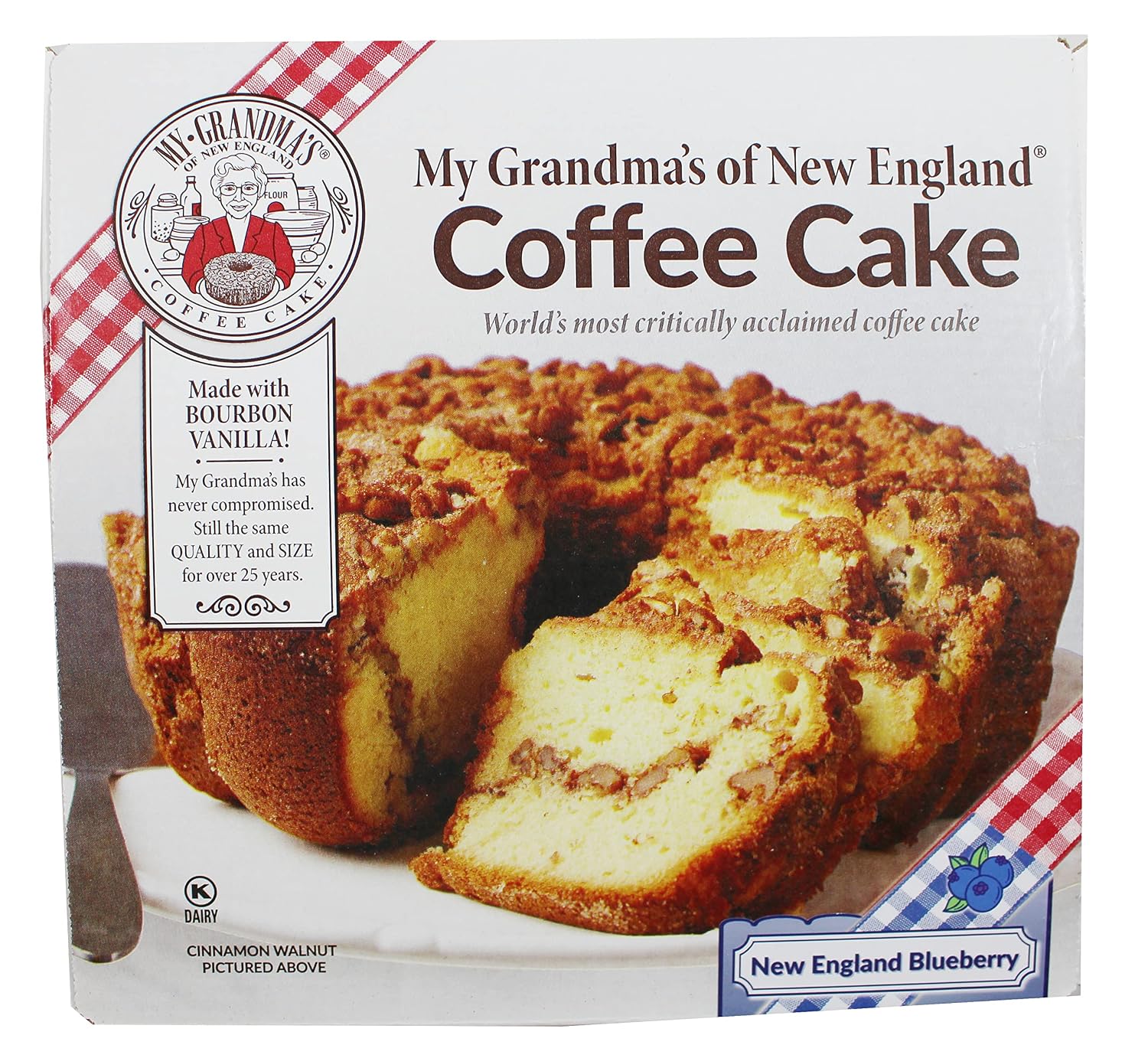 My Grandma's New England Blueberry Coffee Cake - Moist and Flavorful Coffee Cake - Maple Sweetened Cake for Special Occasions - 1.75 Pound (My