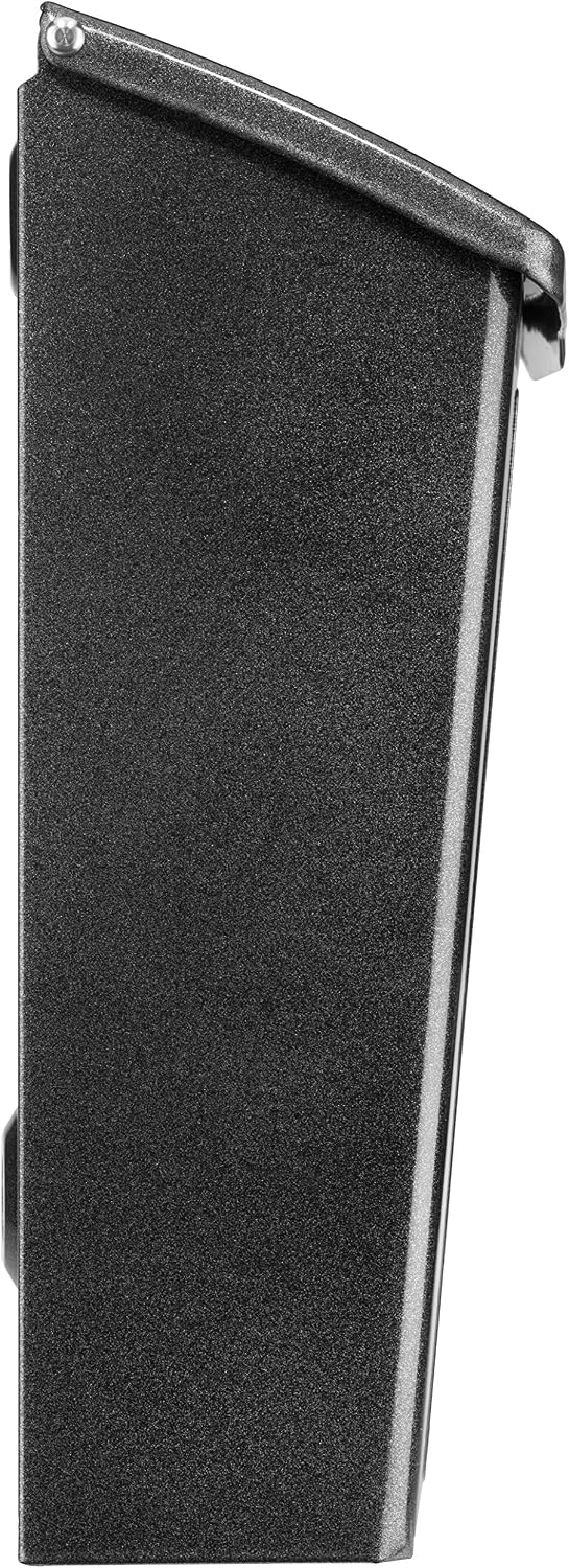 Architectural Mailboxes 2681B Black Marina Wall Mount Mailbox, Small | Galvanized steel build for outside with weather-resistant outdoor construction and a rust-resistant powder-coat finish.