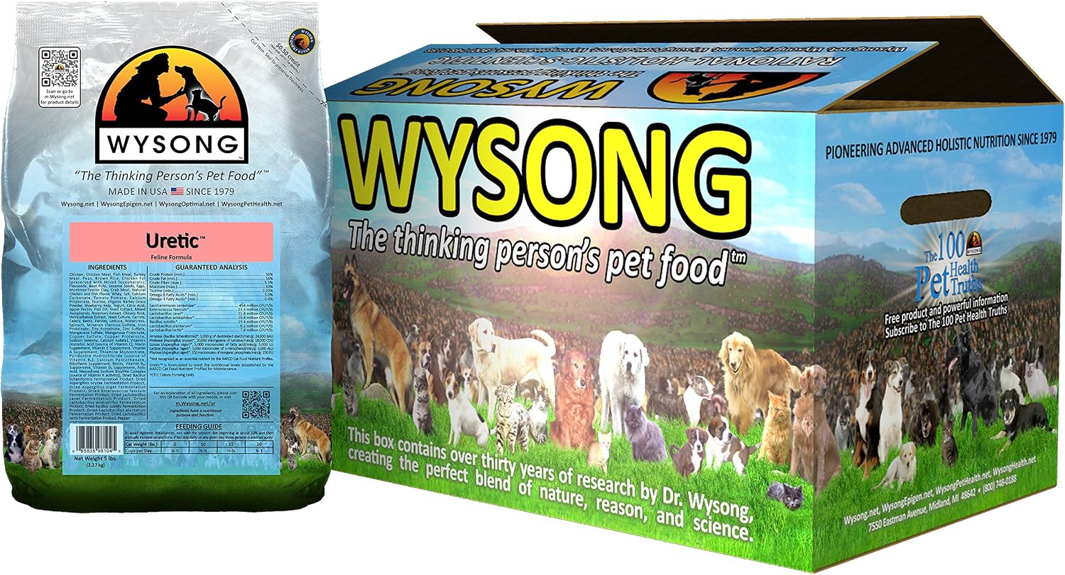 Wysong Uretic - Dry Natural Food for Cats, Chicken, 5 pounds