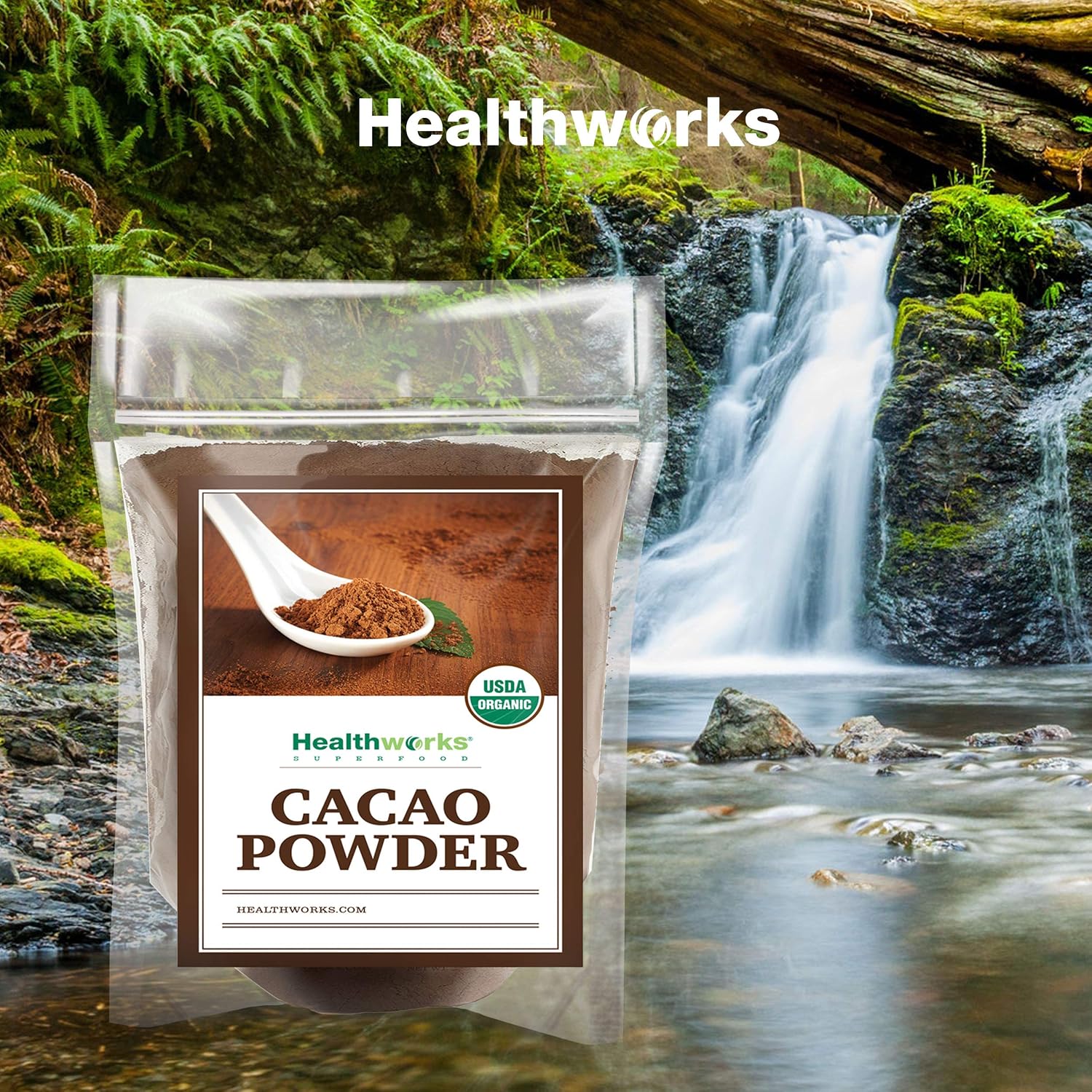Healthworks Superfoods Organic Cacao Powder 1 lb Unsweetened Vegan Non-GMO | Organic, Unsweetened, Antioxidant, Magnesium, Non-GMO, Vegan, Keto, For Baking, For Smoothies, For Hot Chocolate, Paleo